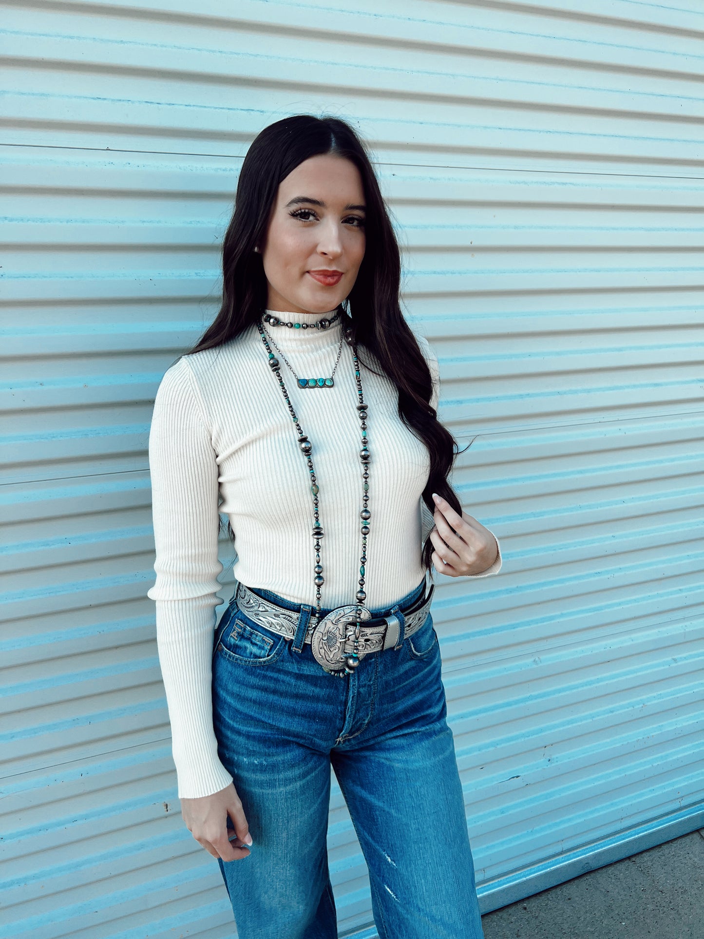 The Roby Top in Cream