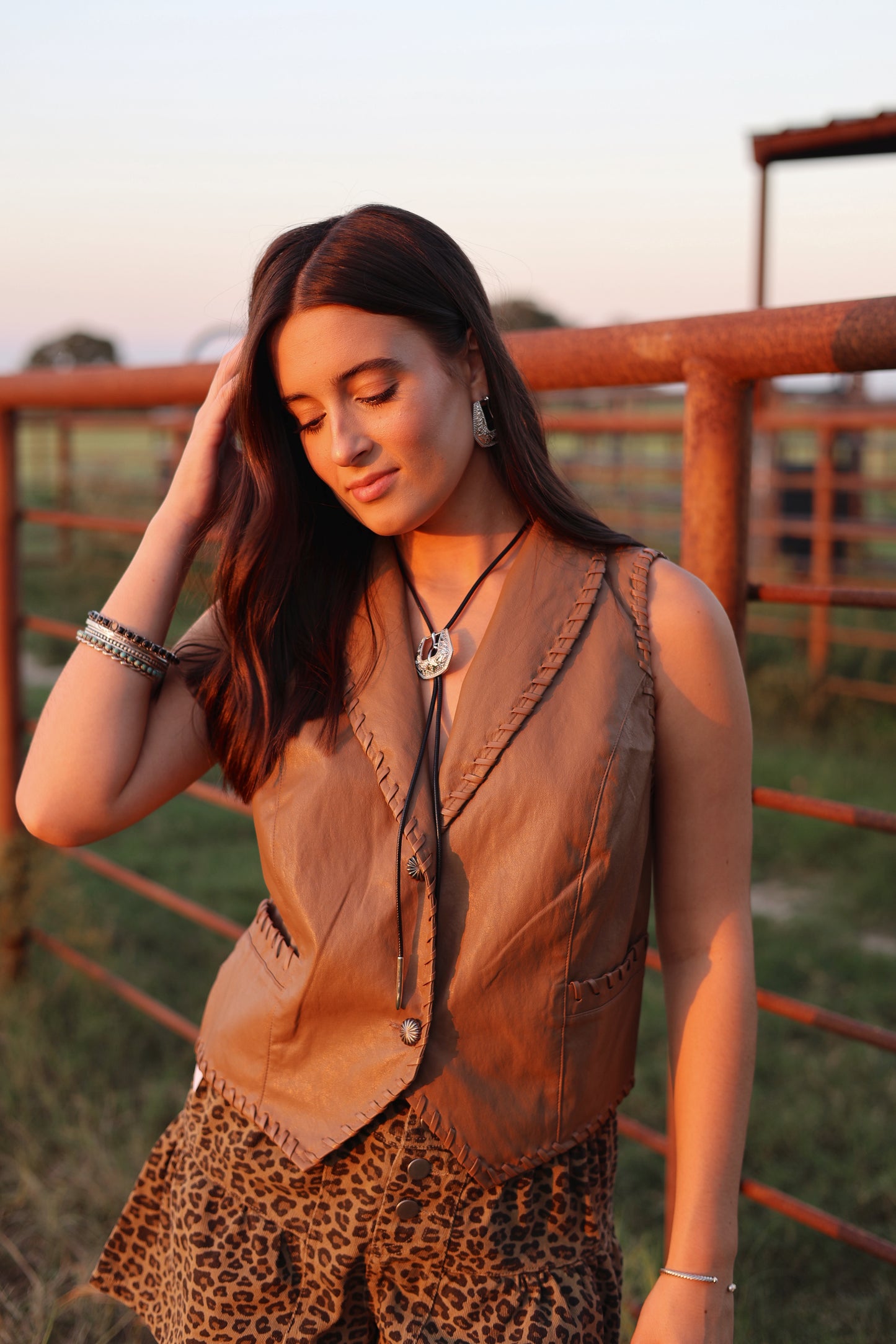 The Whiskey Creek Vest in Latte