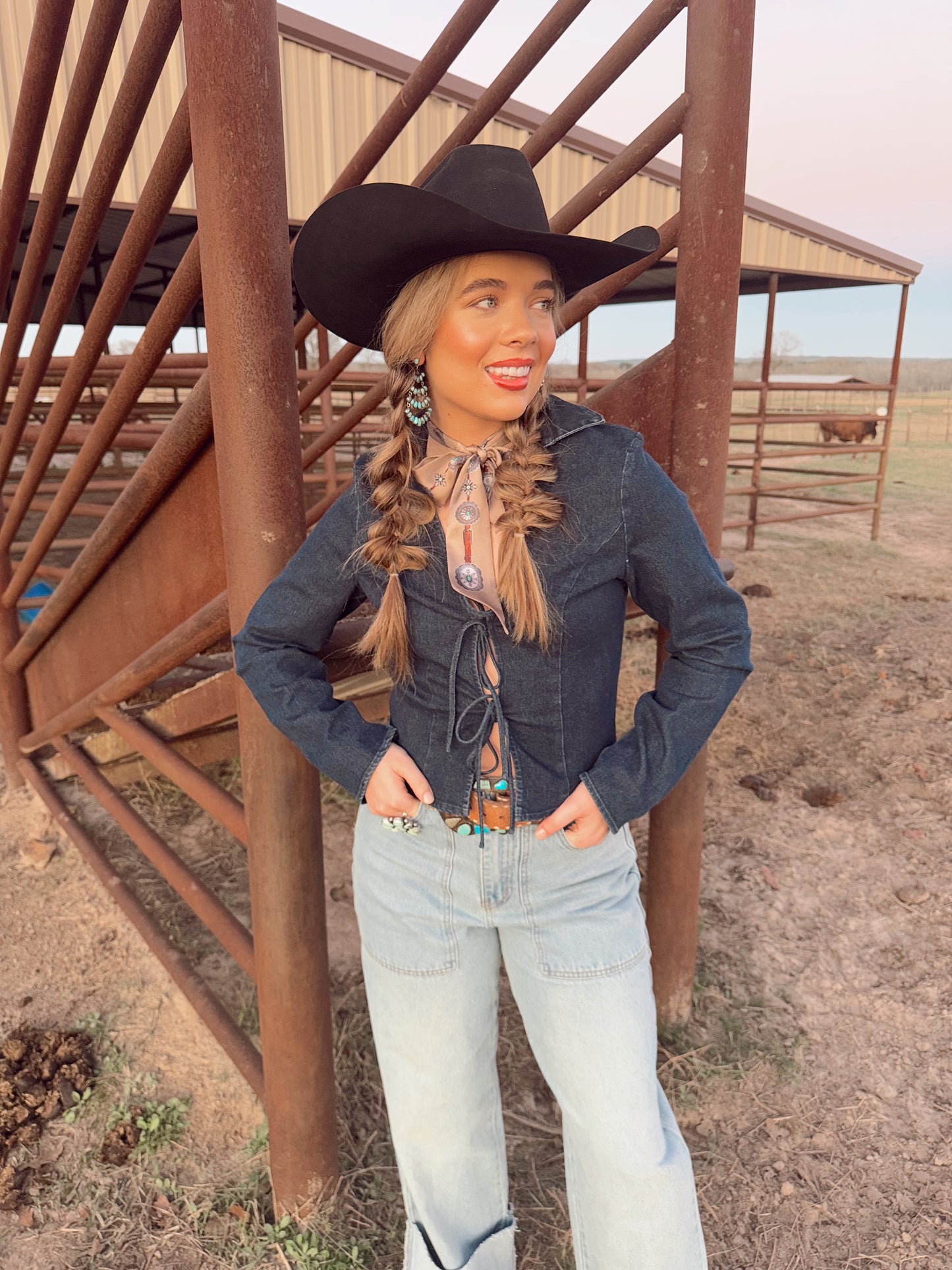 The Douglas Denim Top LARGE