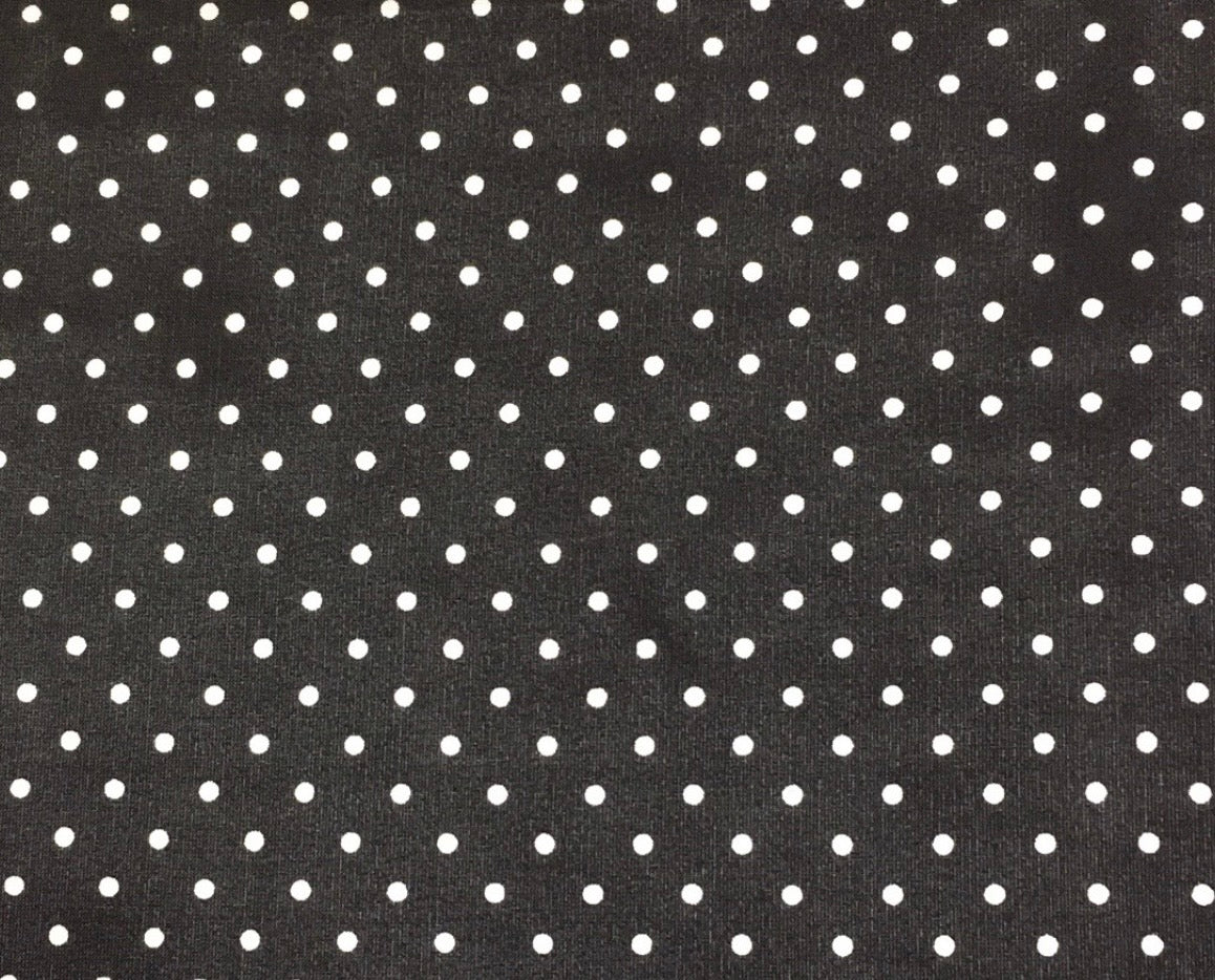 The Mini Polka Dot Wild Rag in Black