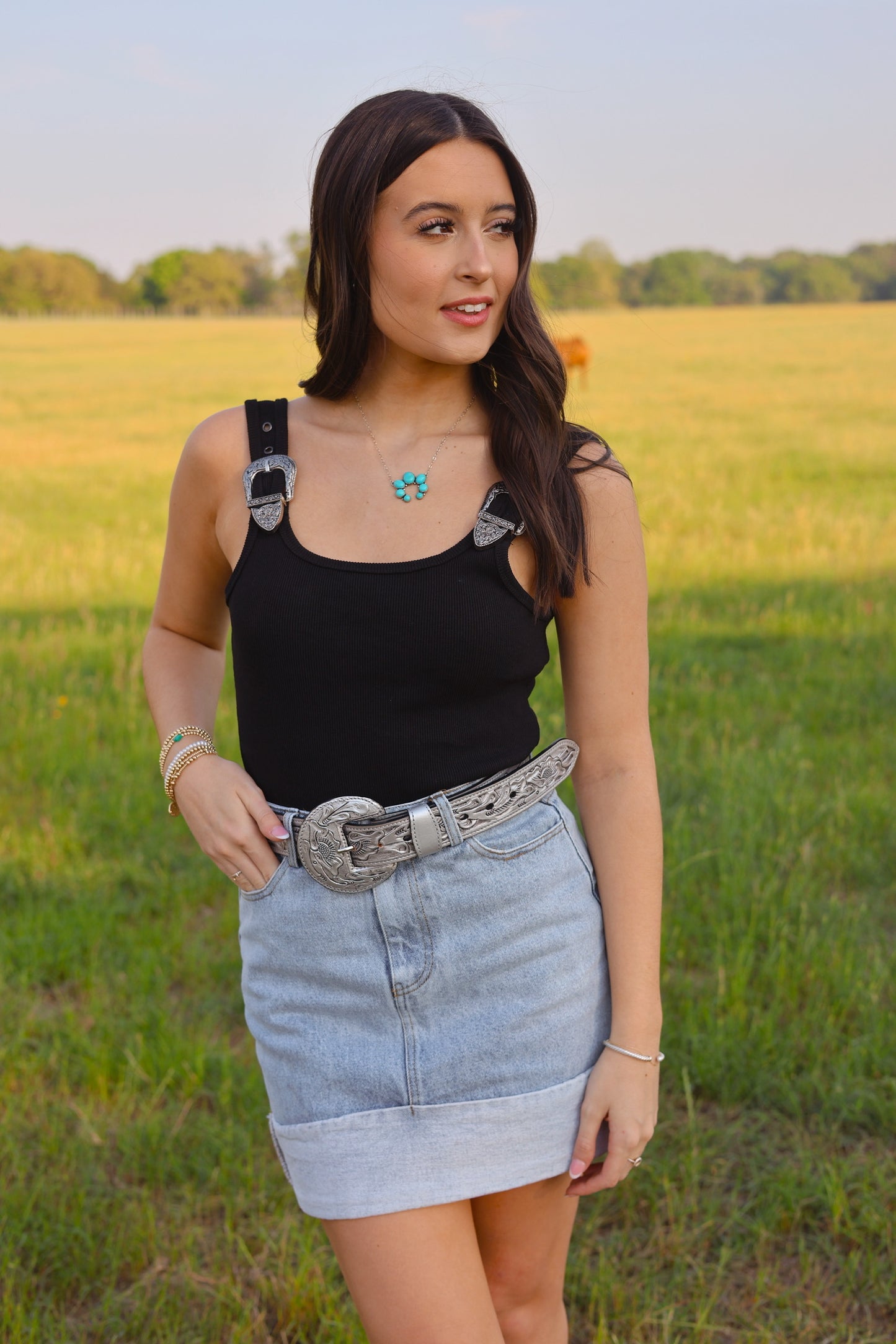 The Brazos Bodysuit in Black LARGE