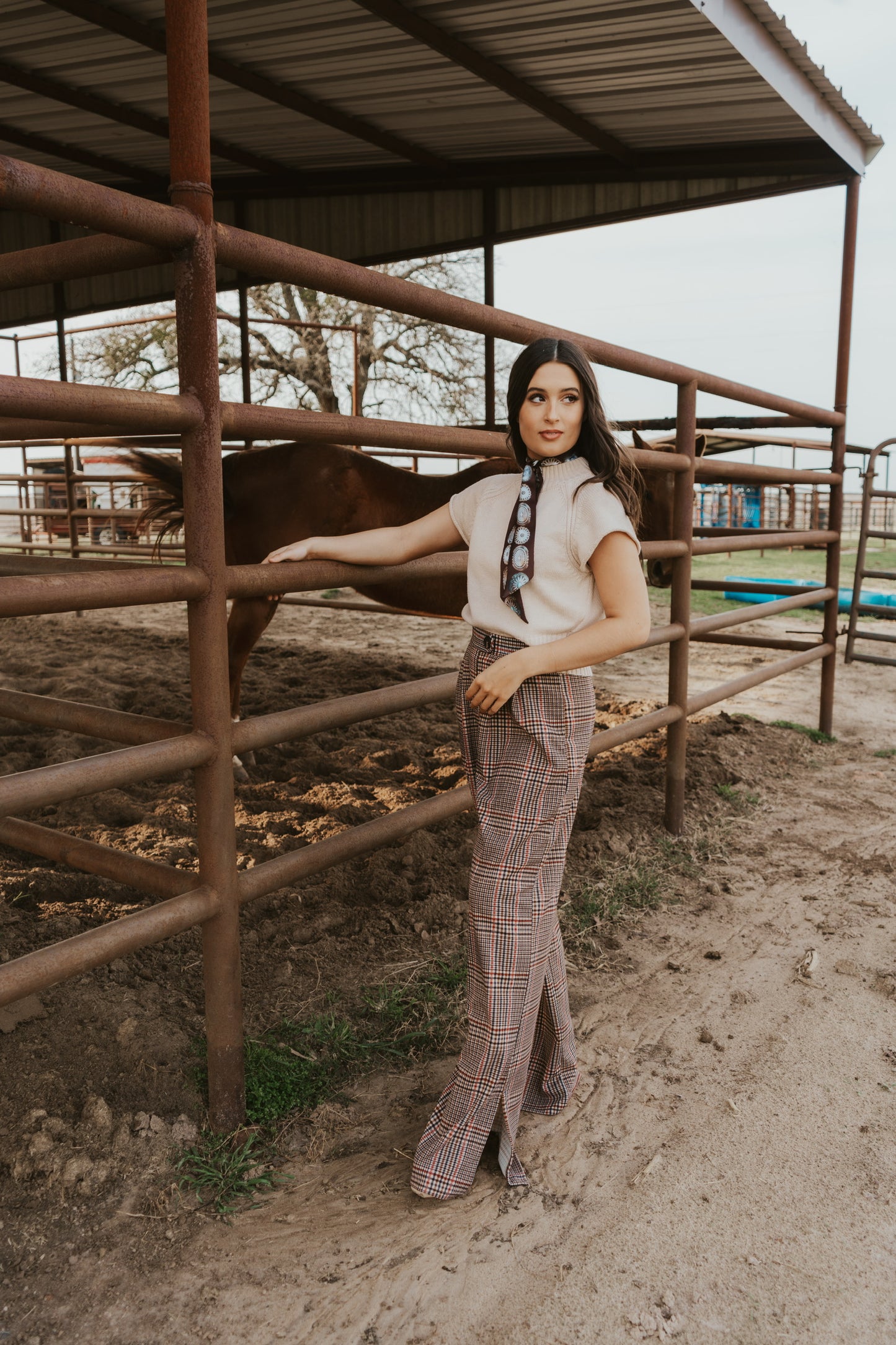 Stokes Top in Taupe-Extra Small