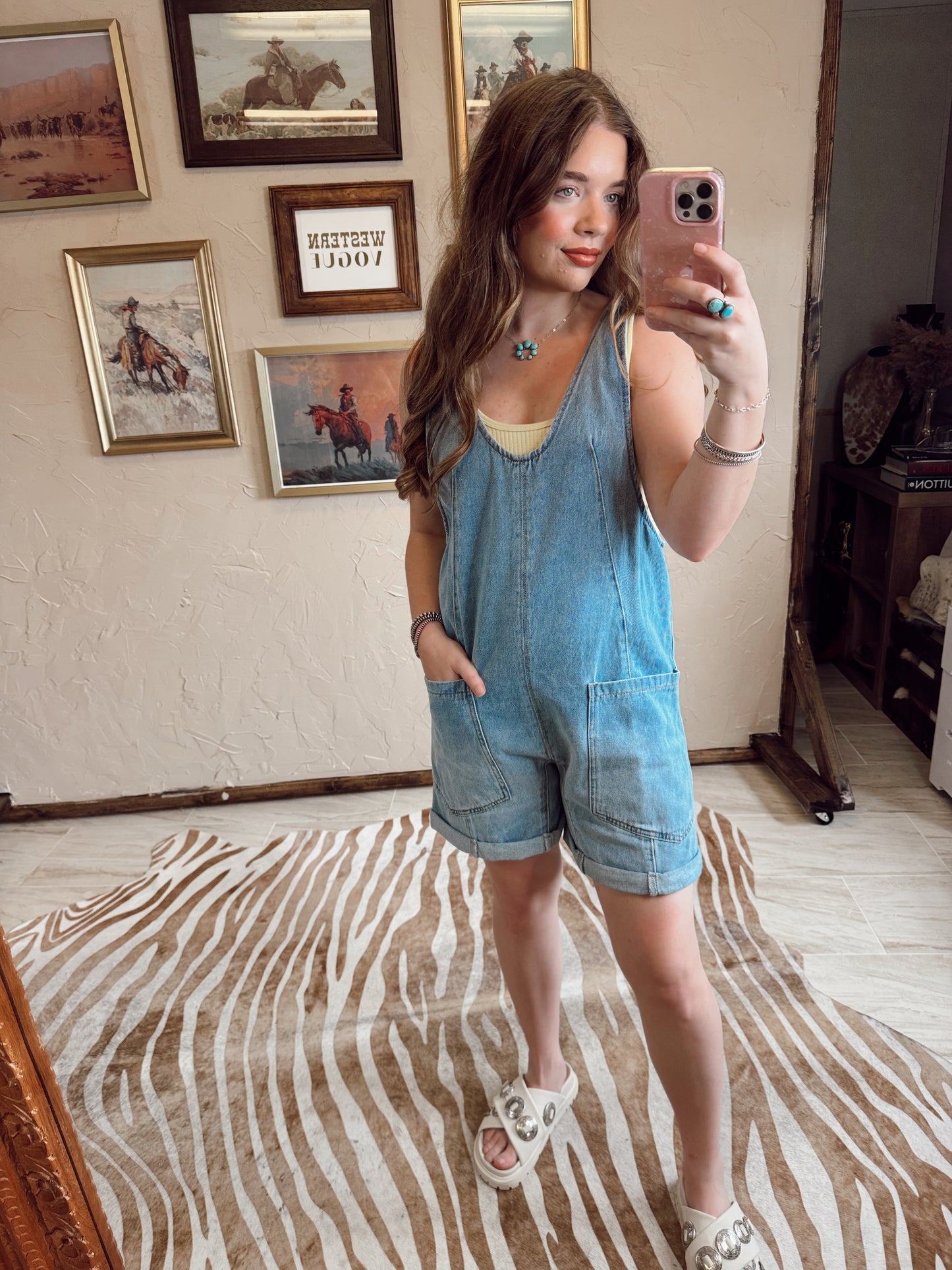 The Danvers Denim Romper