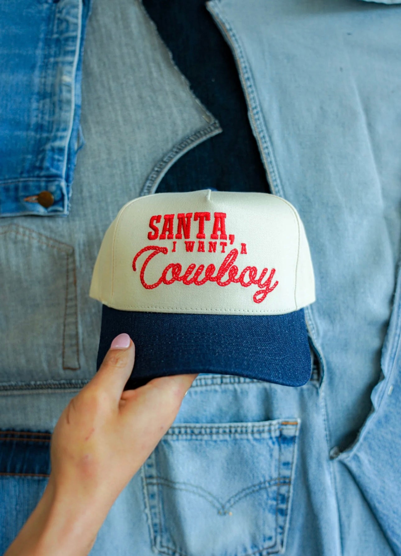 The Santa Cowboy Baseball Cap