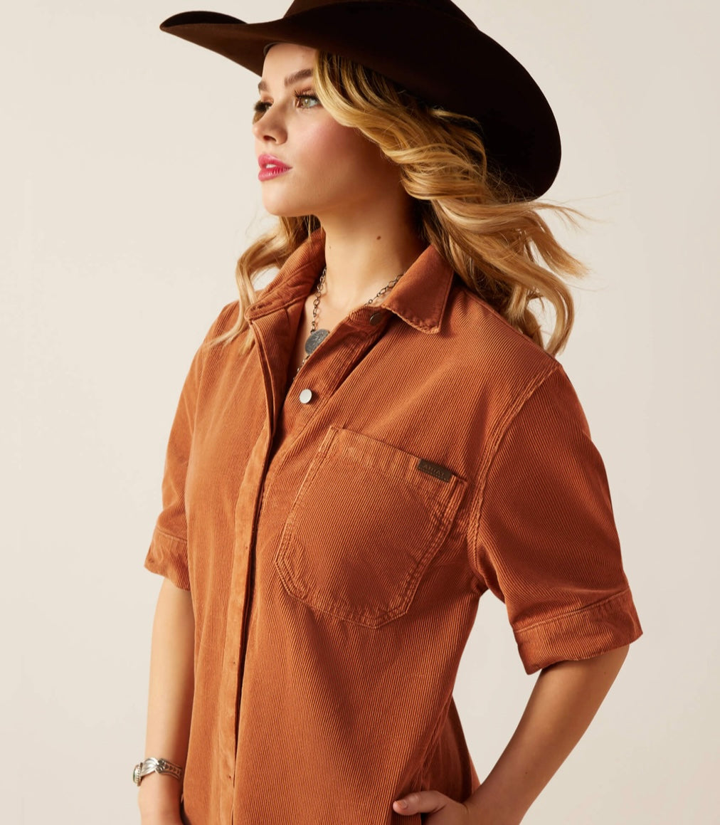 The Ariat Camel Corduroy Dress-XS