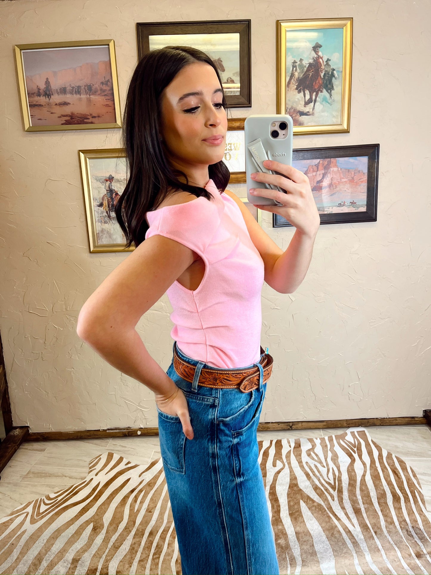 The Athens Top in Pink
