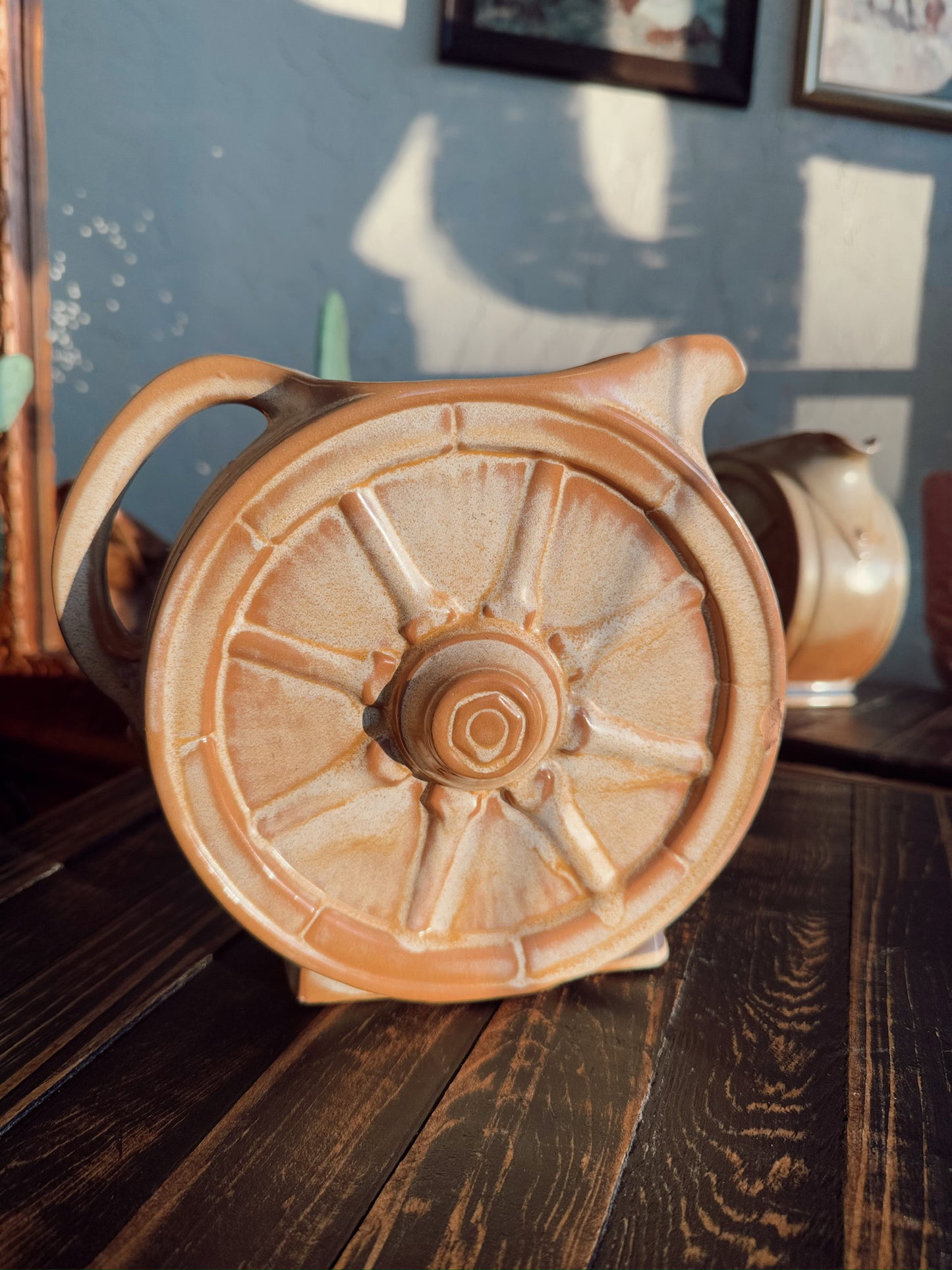 Wagon Wheel Pitcher