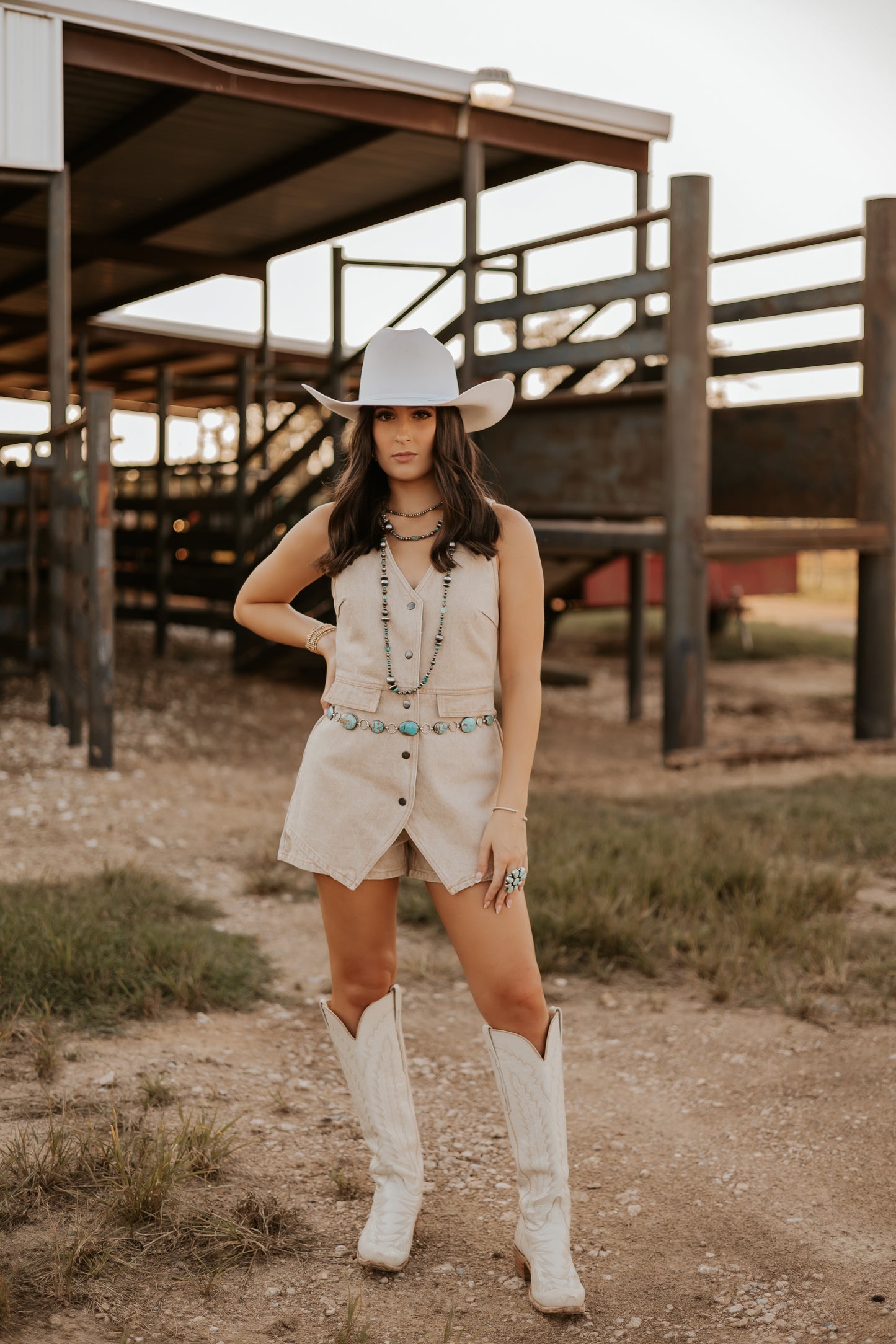 The Denver Denim Romper