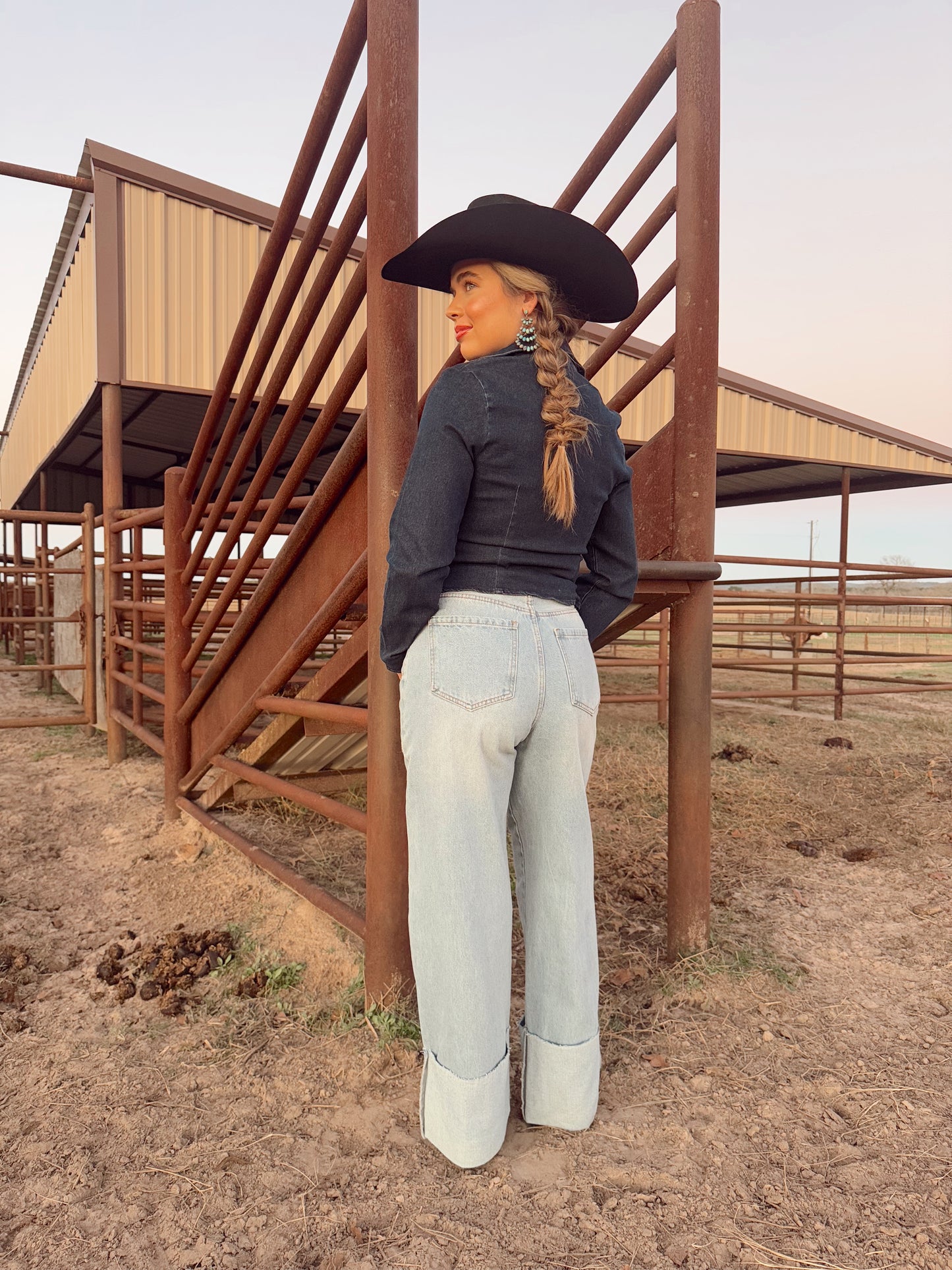 The Douglas Denim Top LARGE