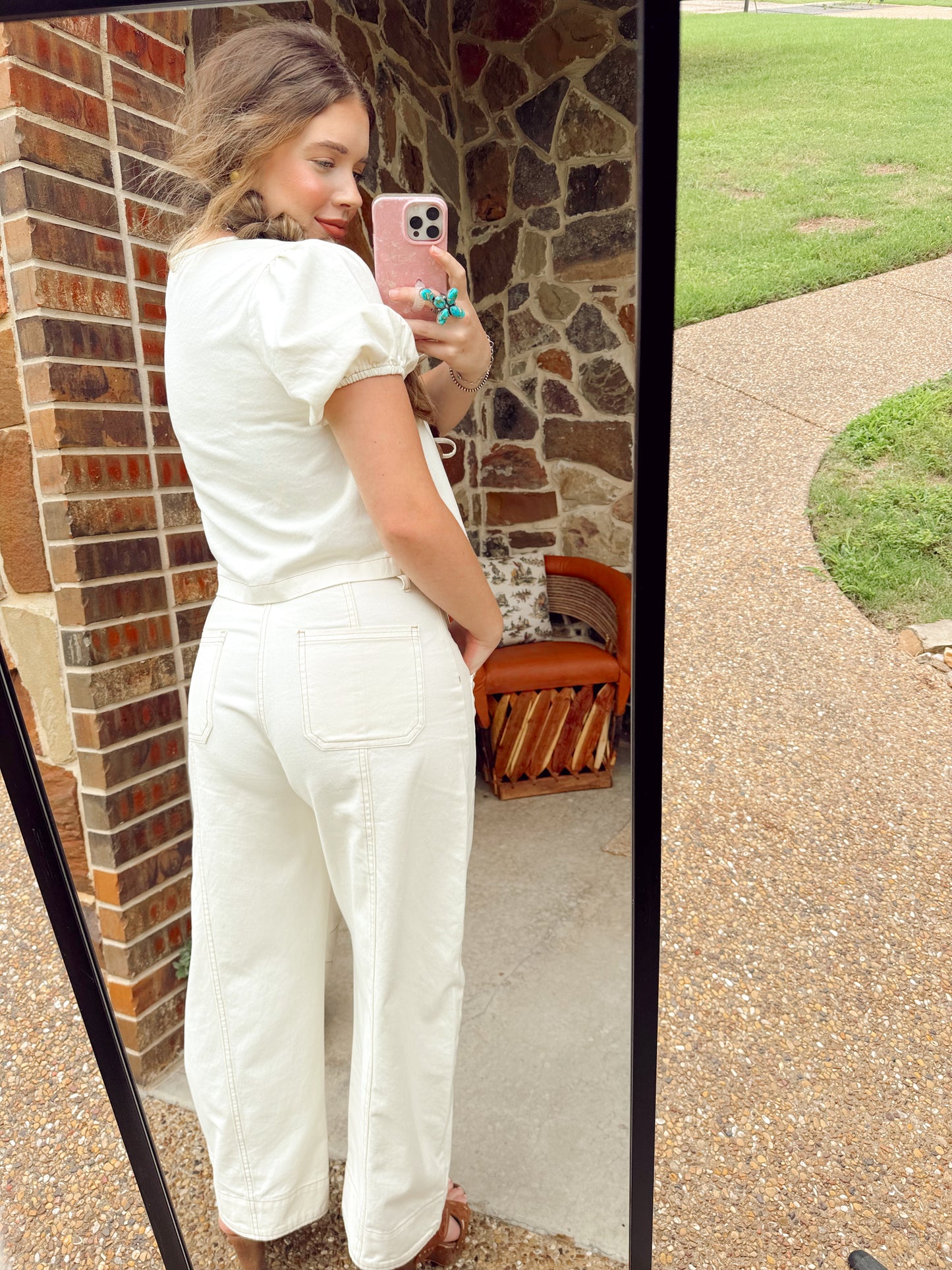 Georgia Denim Pant Set