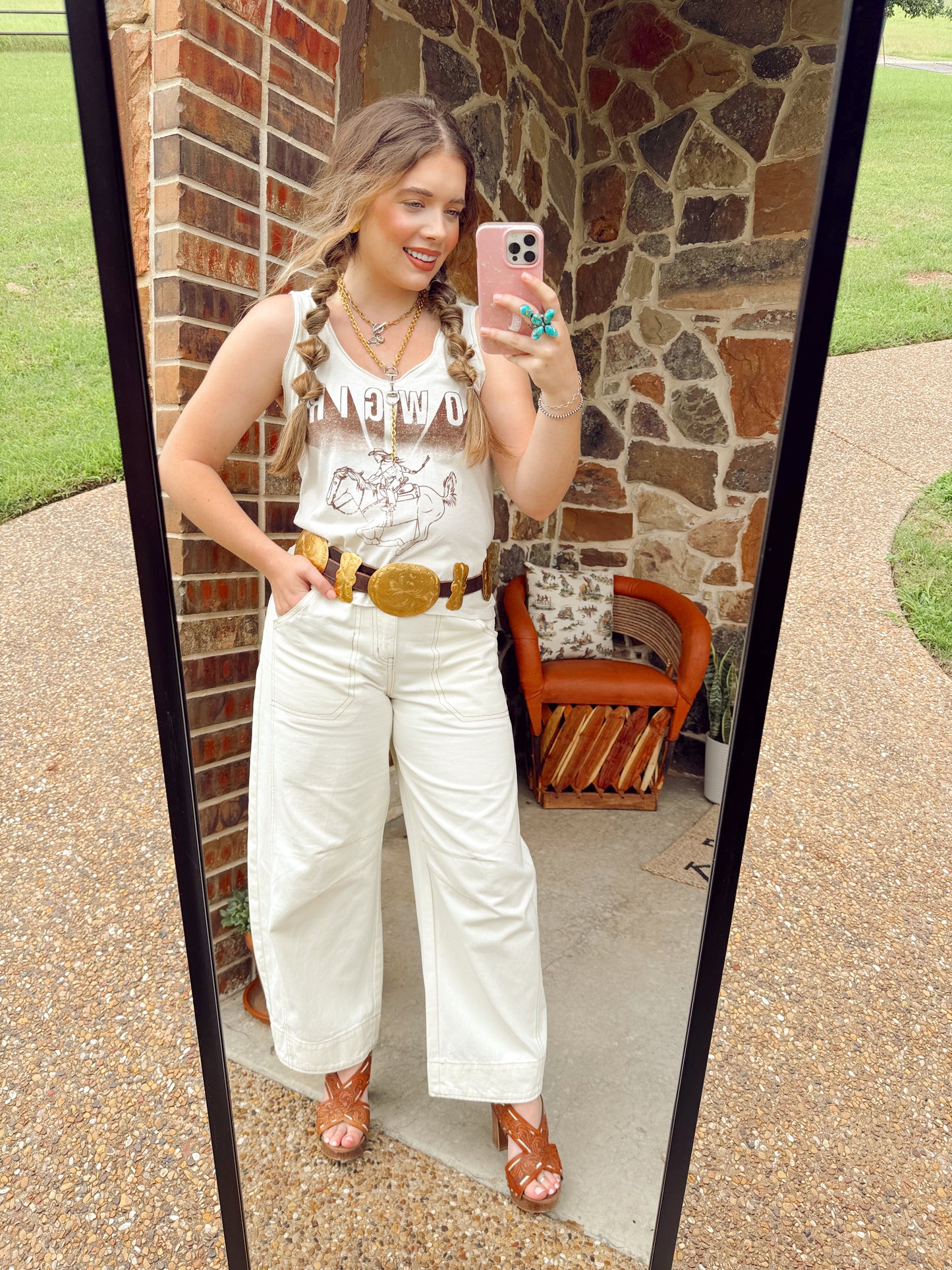 Georgia Denim Pant Set