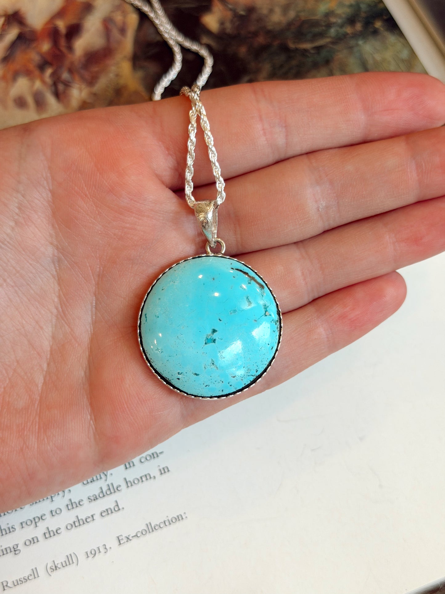 The Full Moon Turquoise Necklace