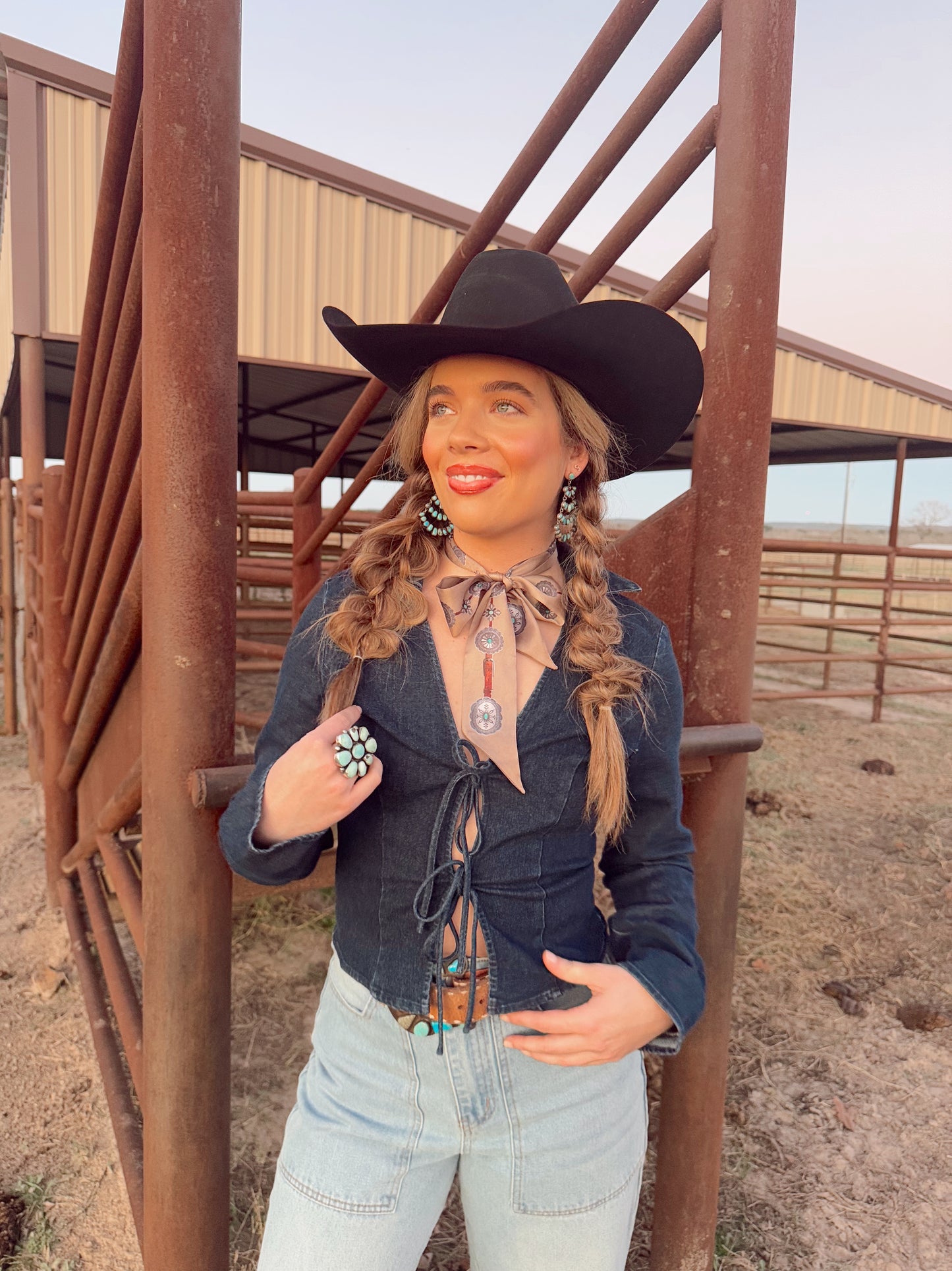The Douglas Denim Top LARGE