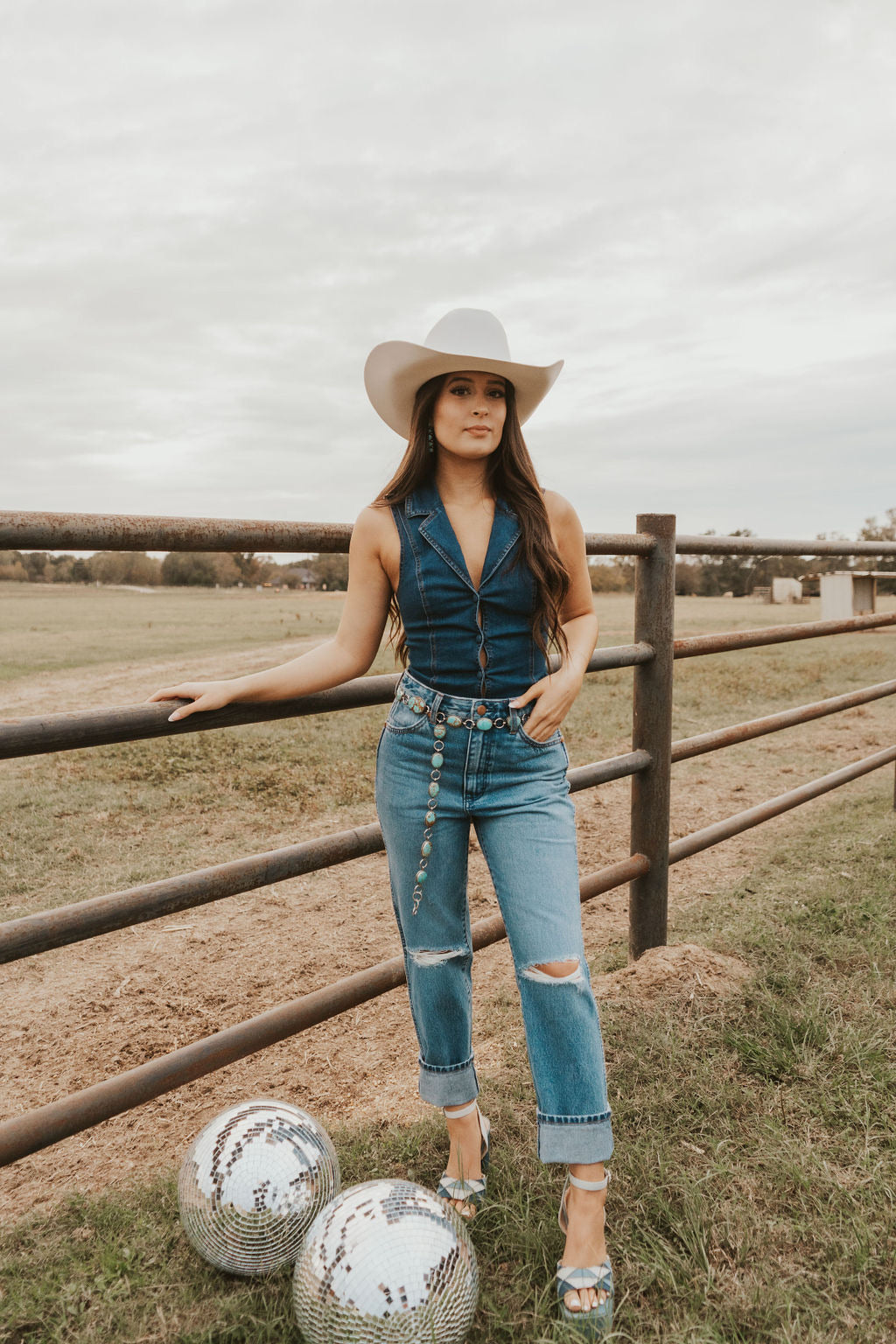 The Draper Denim Bodysuit