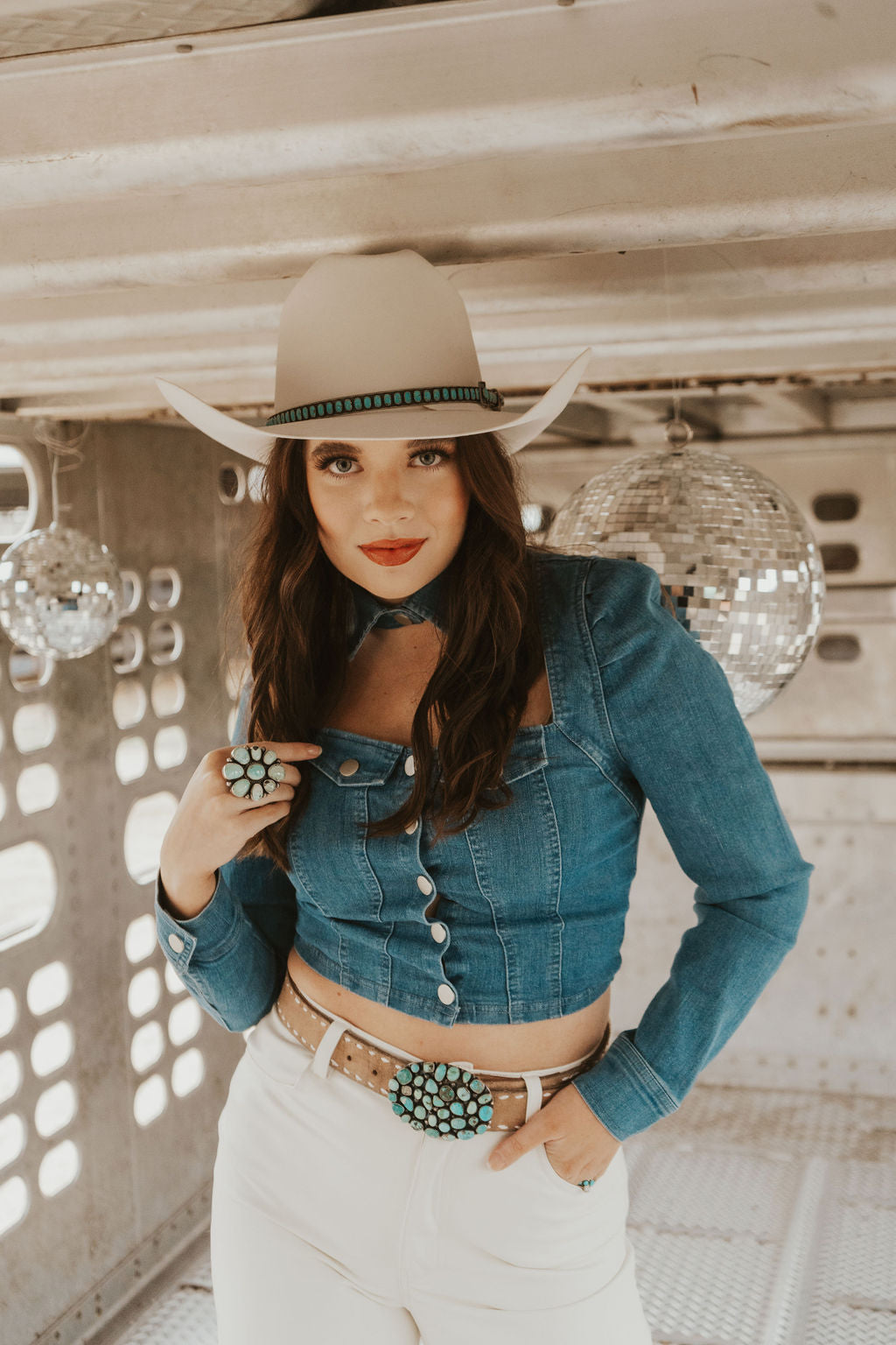 The Davie Denim Top