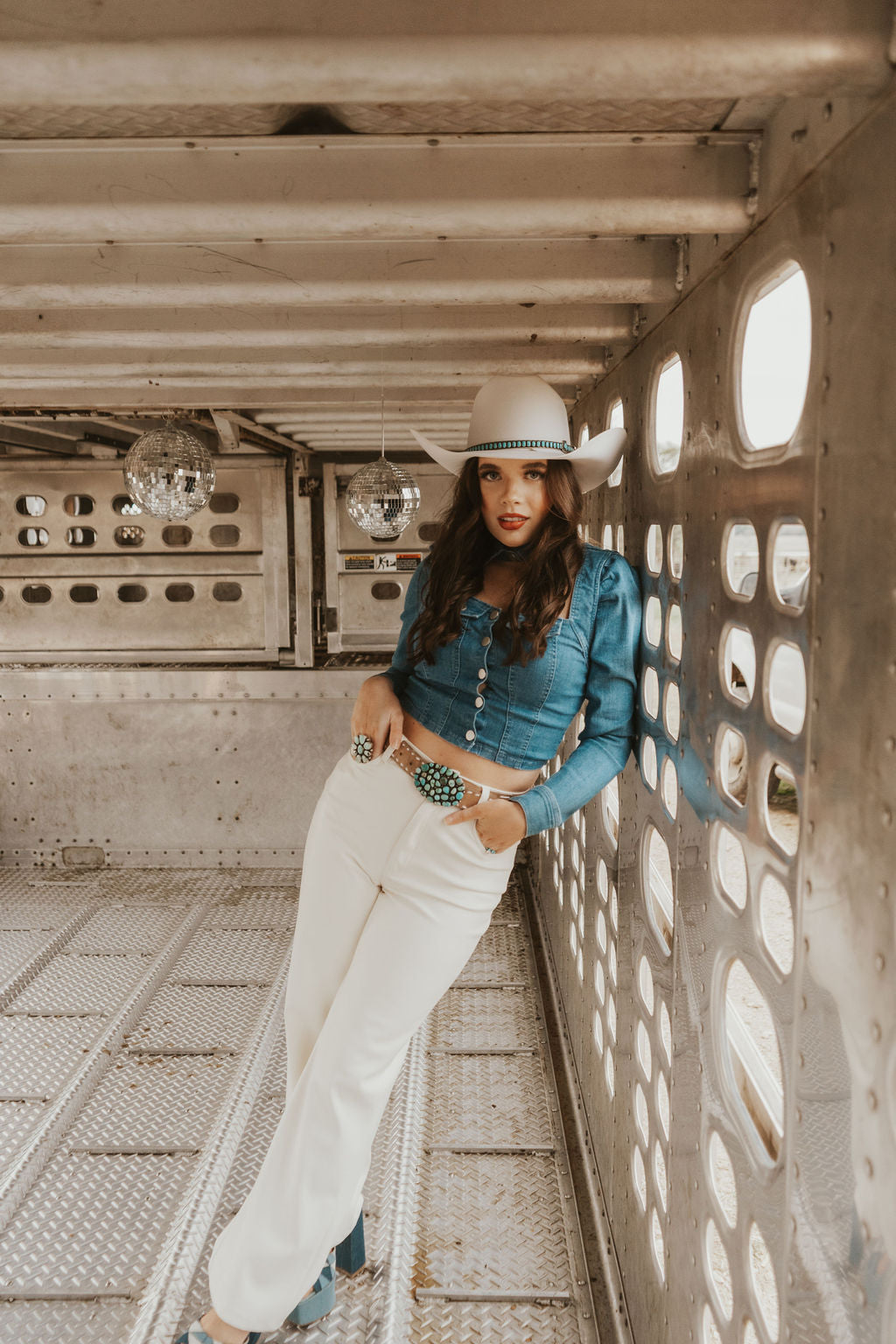 The Davie Denim Top