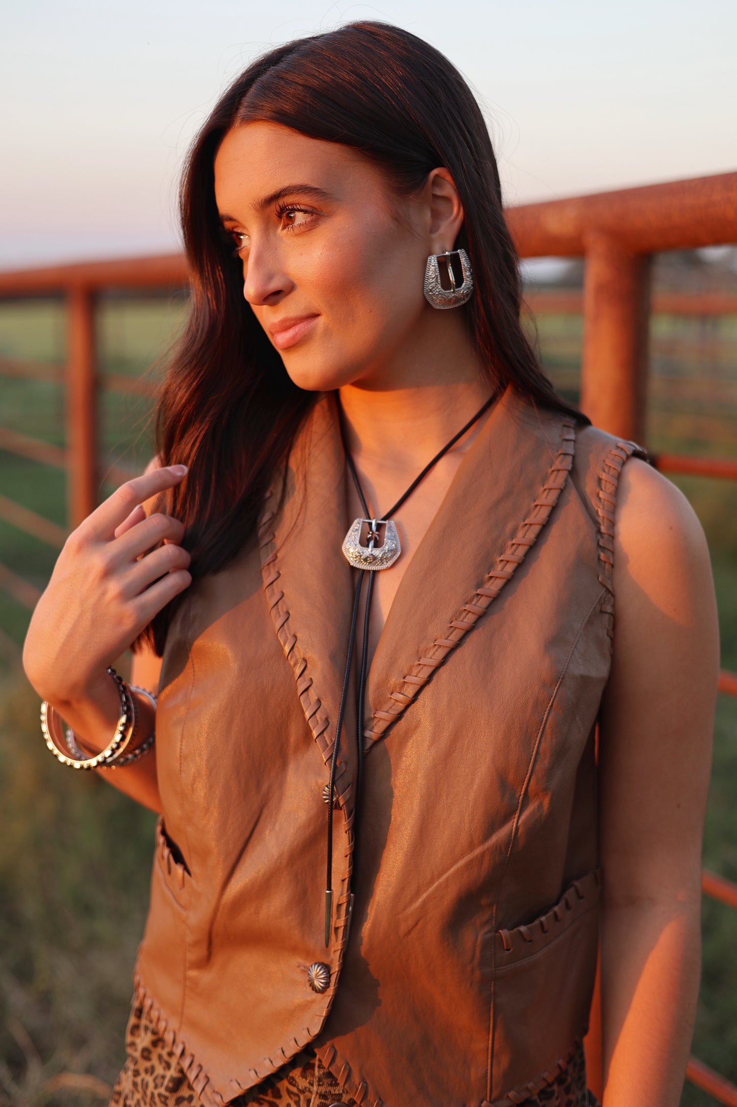 The Whiskey Creek Vest in Latte