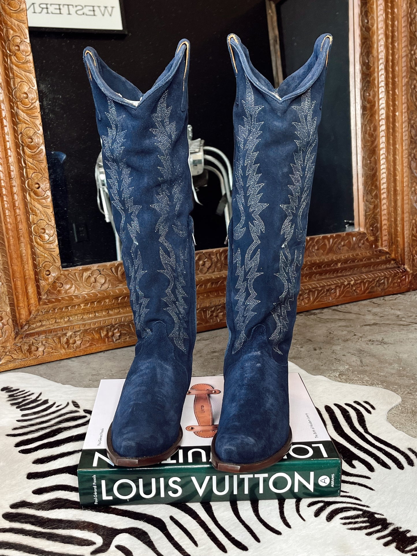 Old Gringo Mayra Boots in Indigo Suede