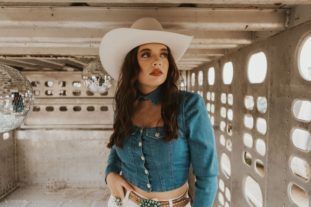 The Davie Denim Top