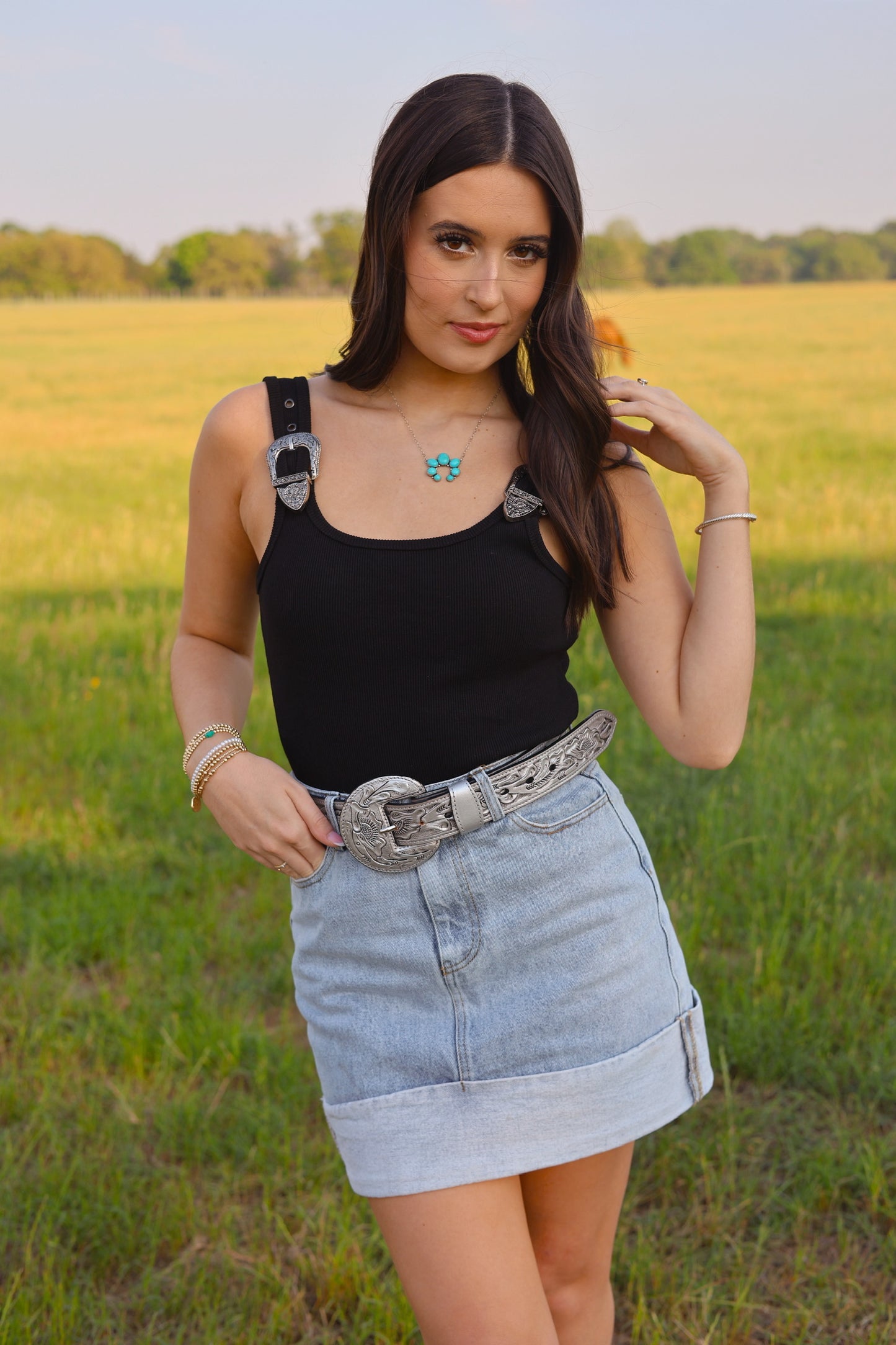 The Brazos Bodysuit in Black LARGE