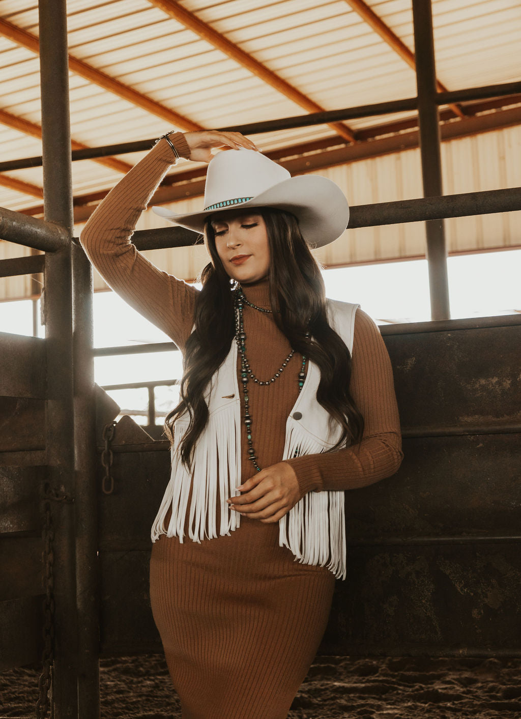 The Temple Dress in Latte