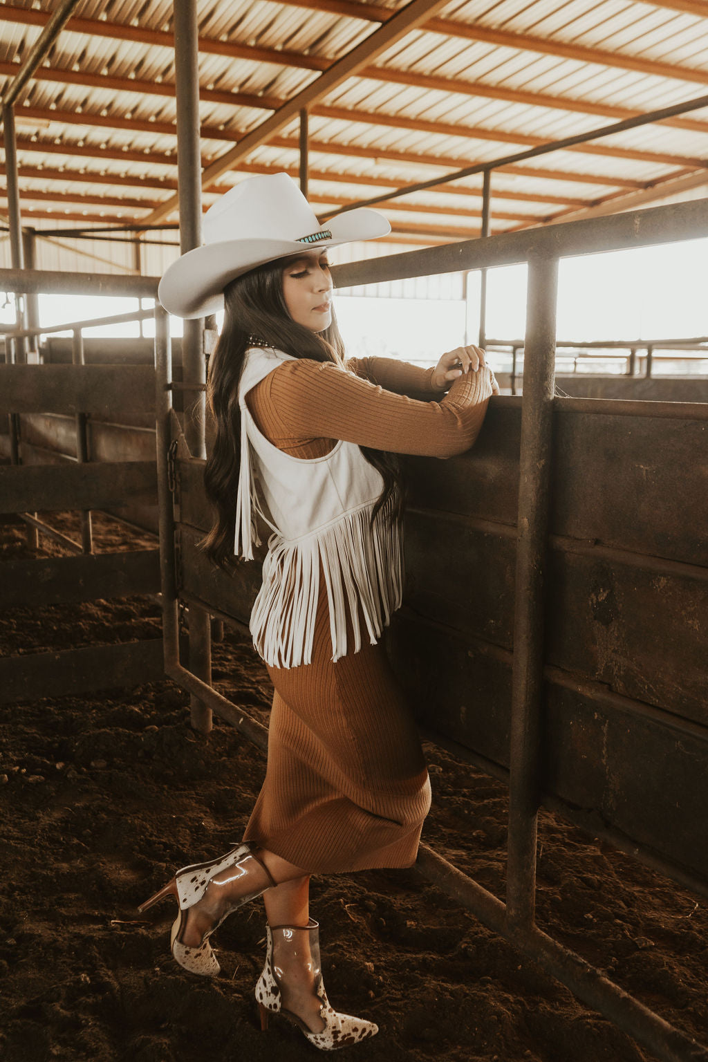 The Temple Dress in Latte