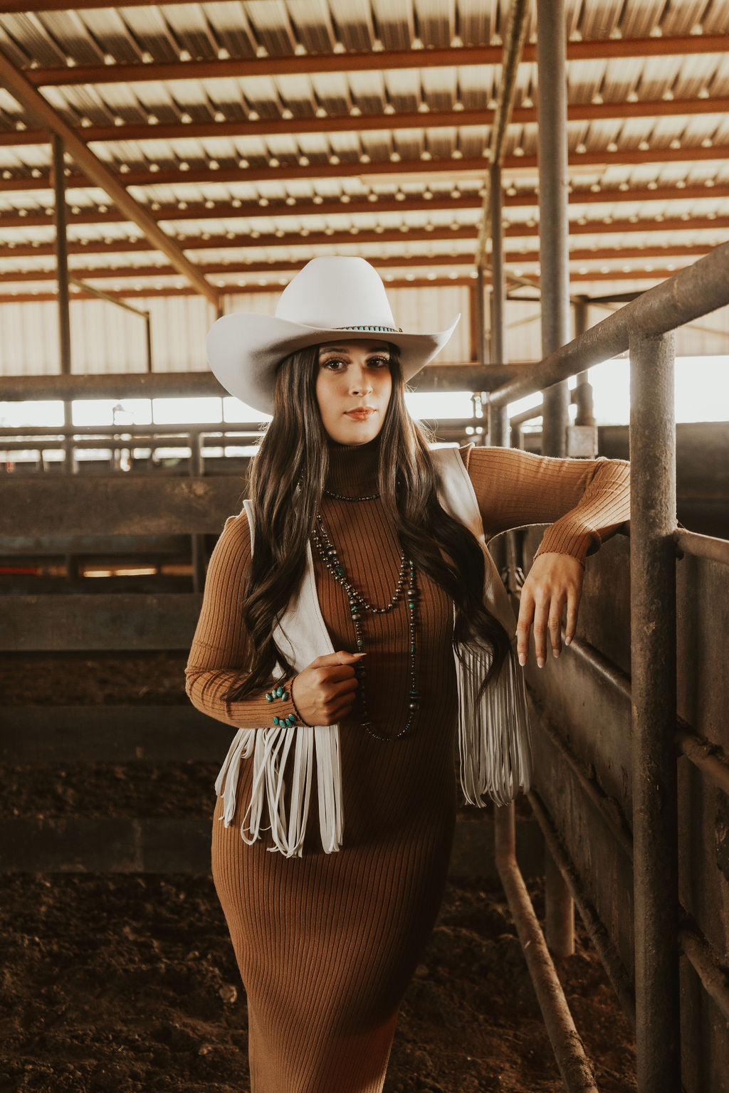 The Temple Dress in Latte