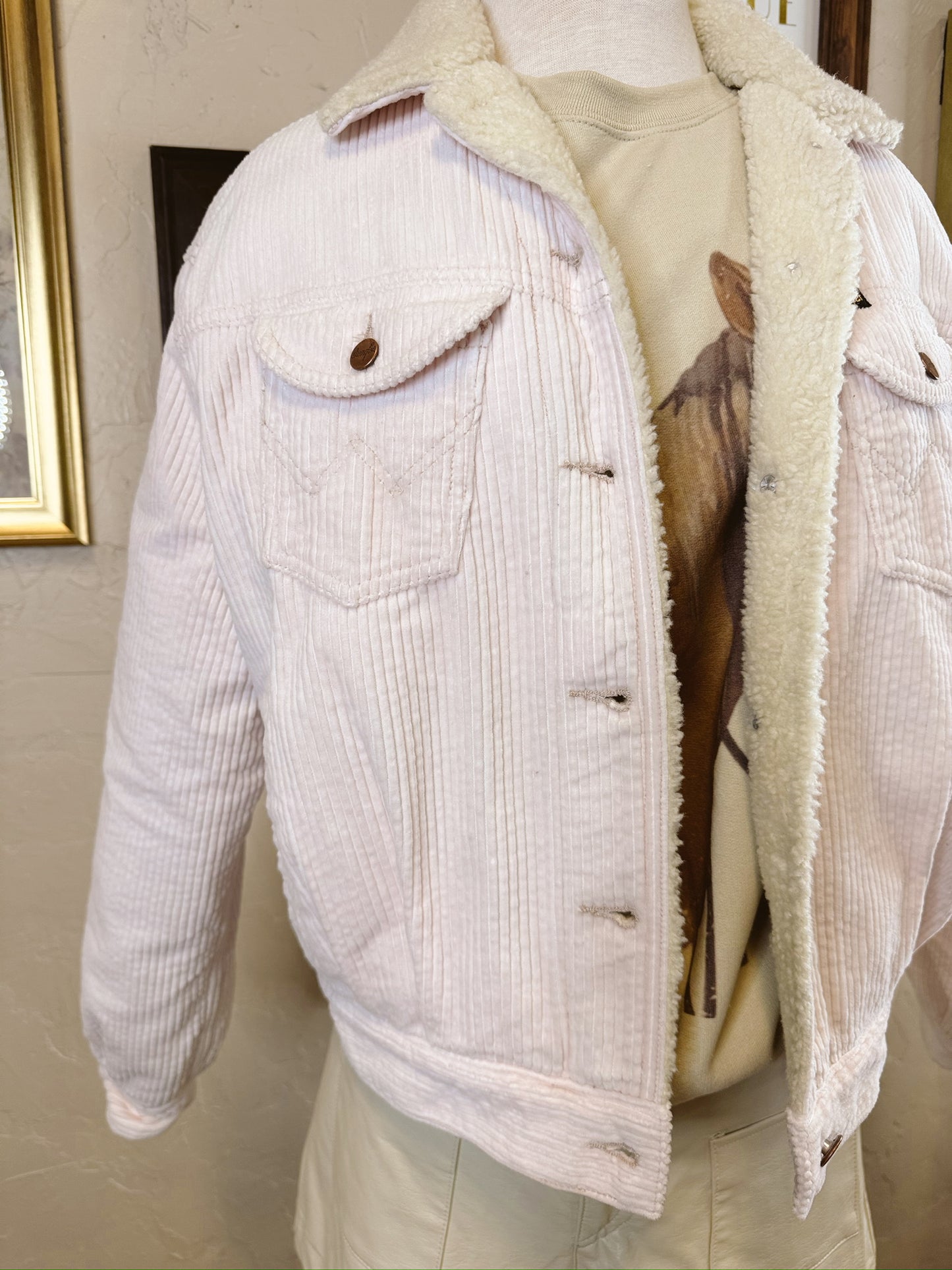 The Light Pink Wrangler Sherpa