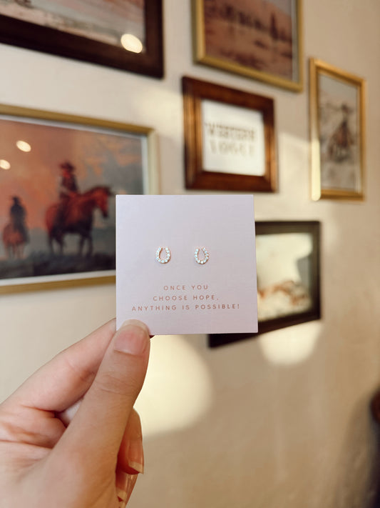 The Luxe Horseshoe Earrings