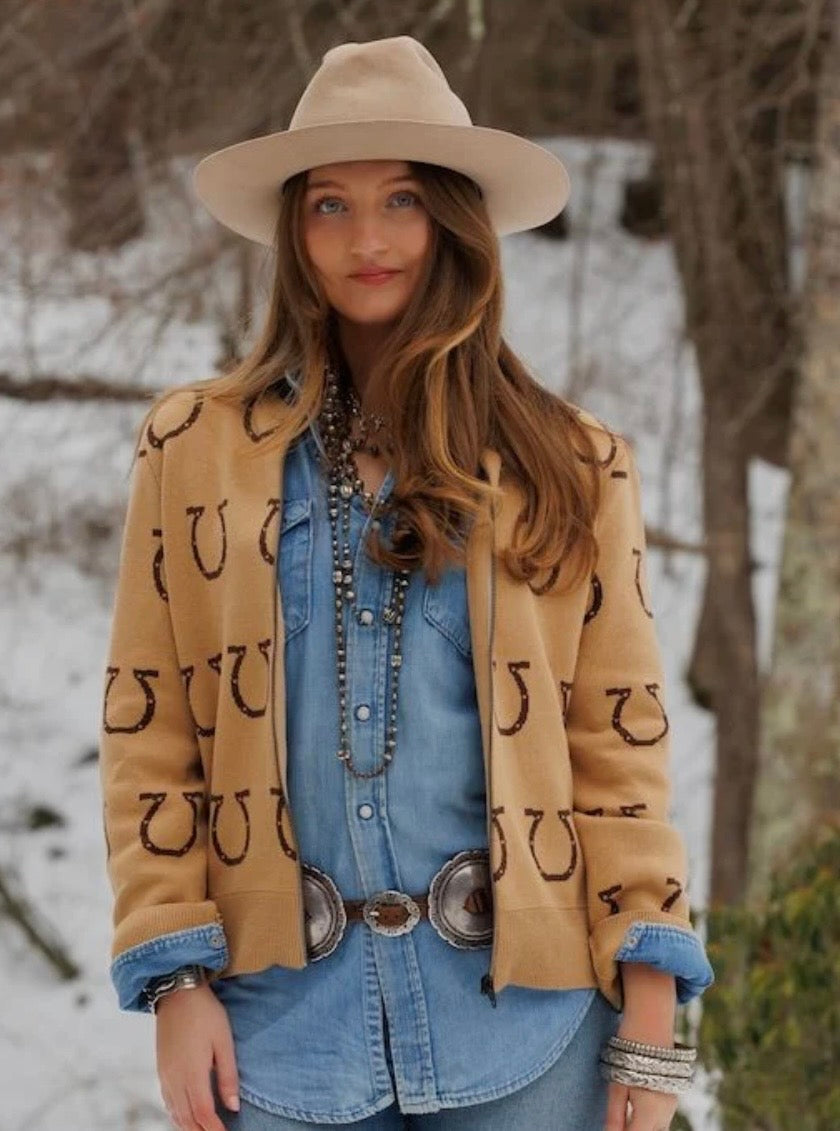 The Tasha Polizzi Tabitha Horseshoe Zip Sweater