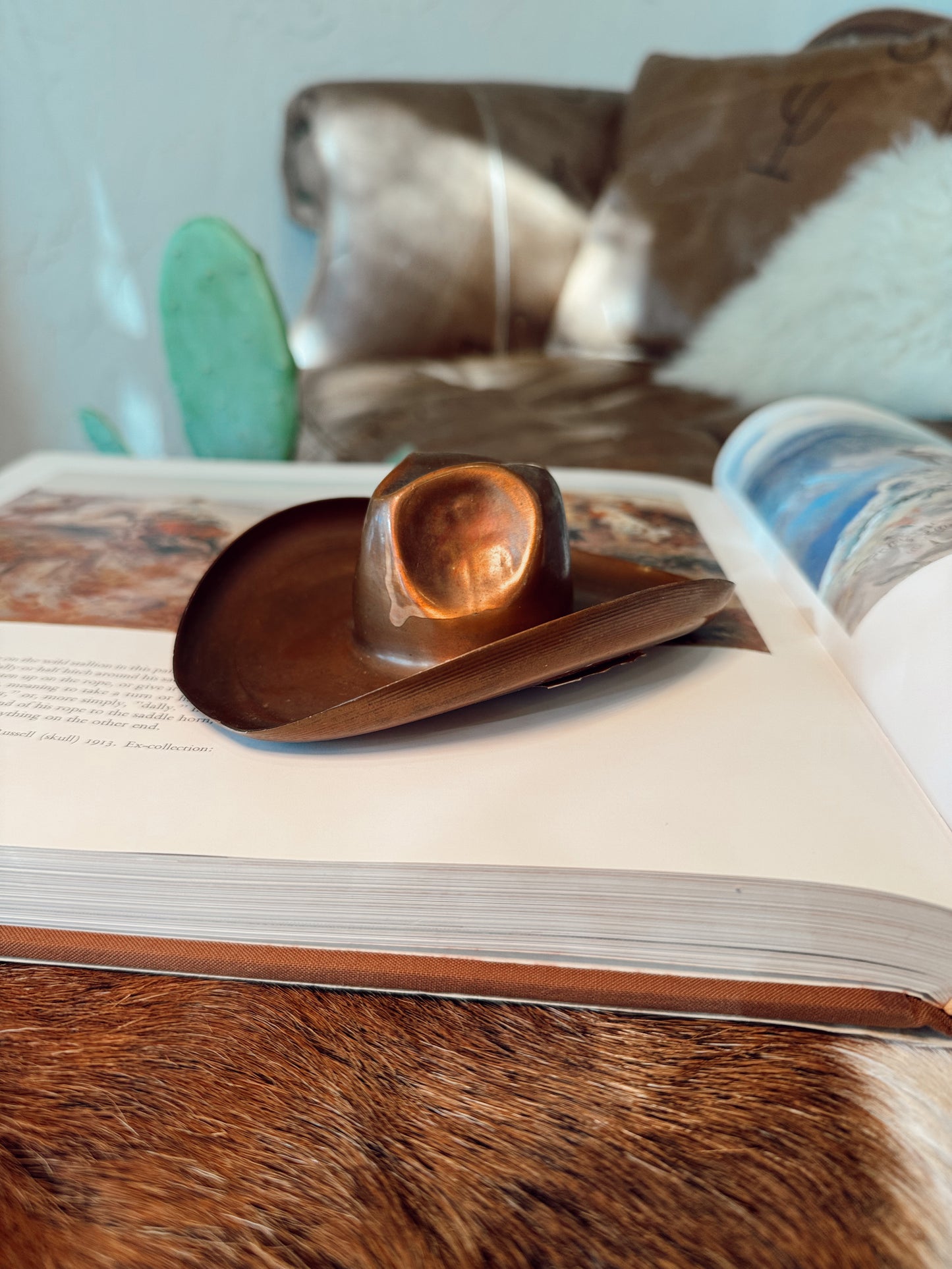 VINTAGE COPPER COWBOY HAT