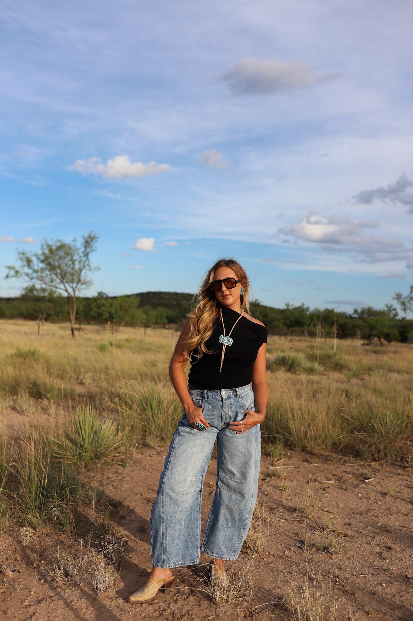 The Athens Top in Black