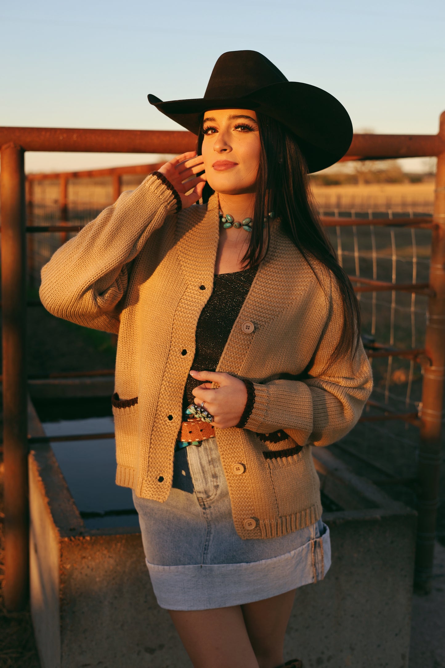 The Varsity Chunky Horse Cardigan