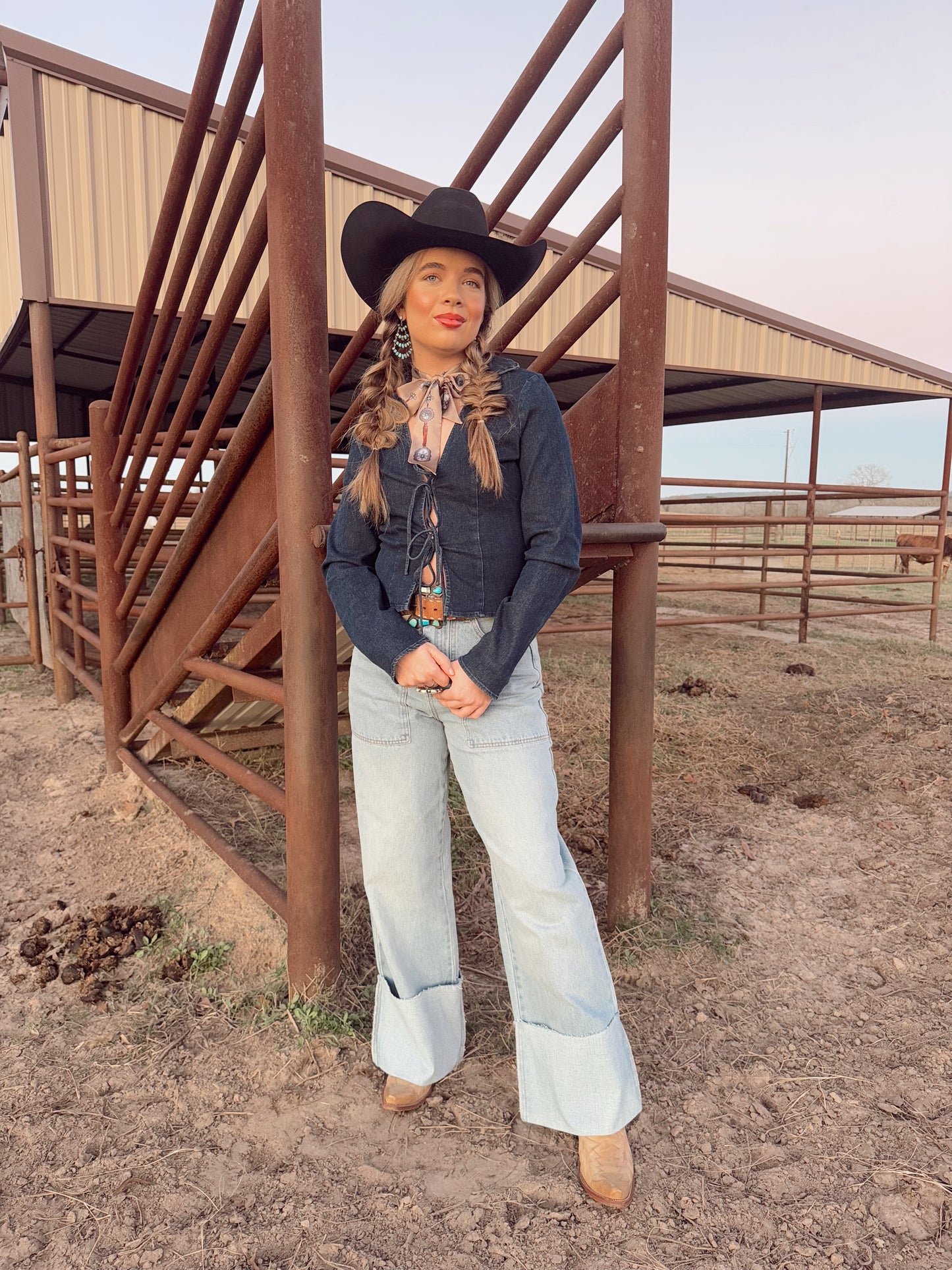 The Douglas Denim Top LARGE