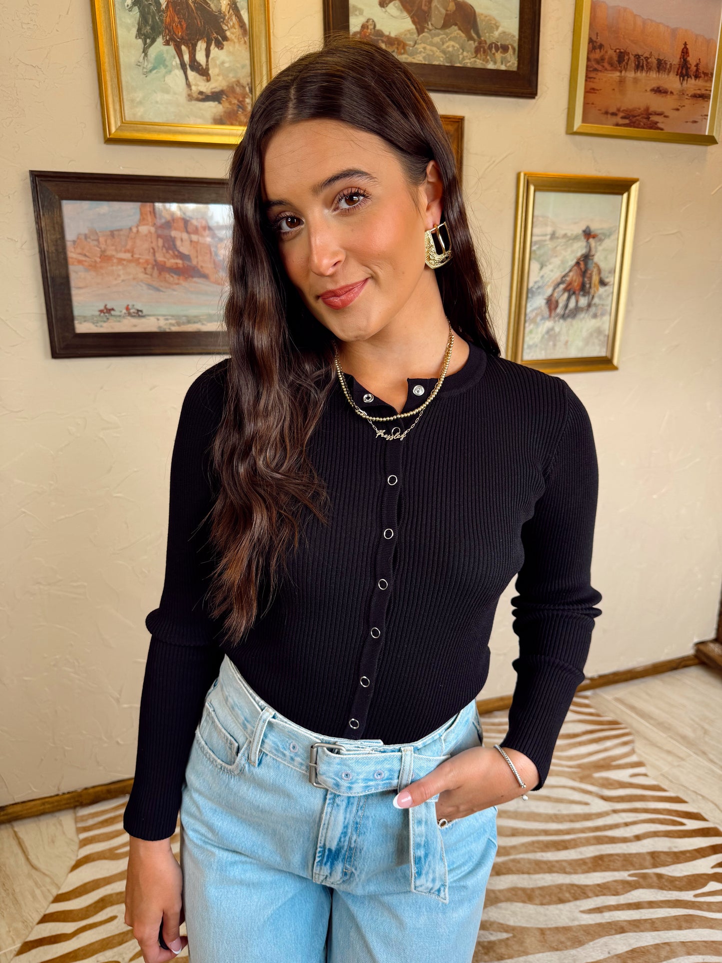 The Chelsea Cardigan in Black