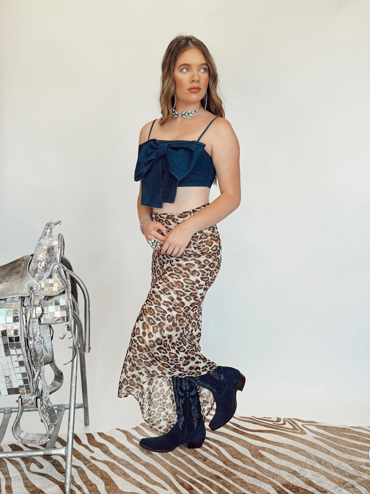 Bowen Denim Top