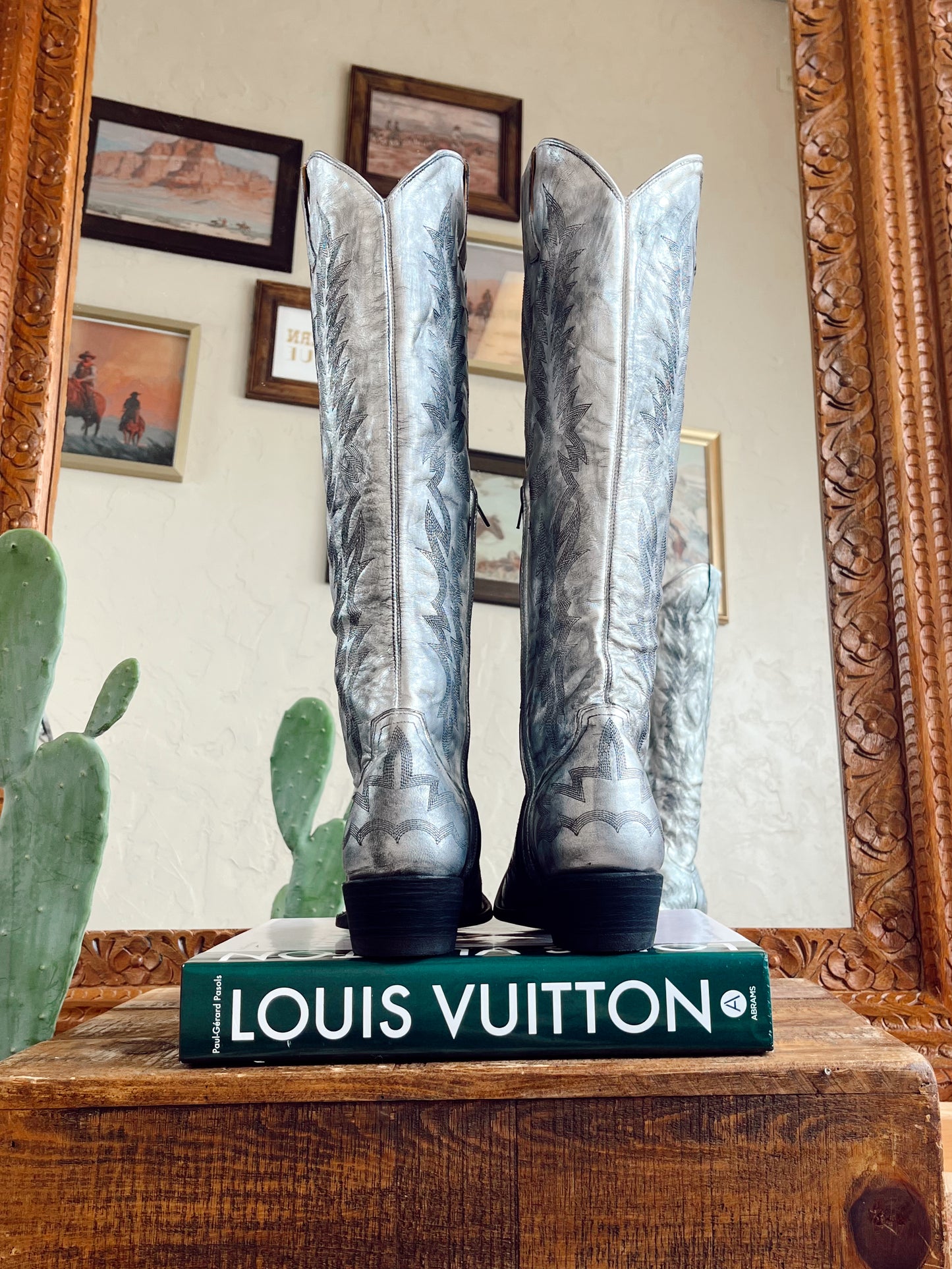 The Old Gringo Mayra Ver Boots in Silver