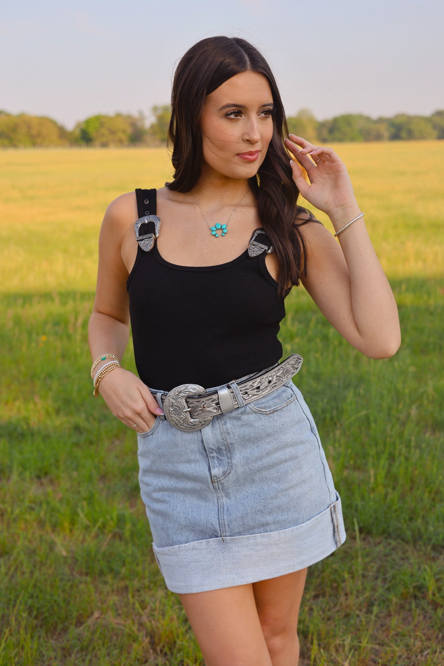 The Brazos Bodysuit in Black LARGE