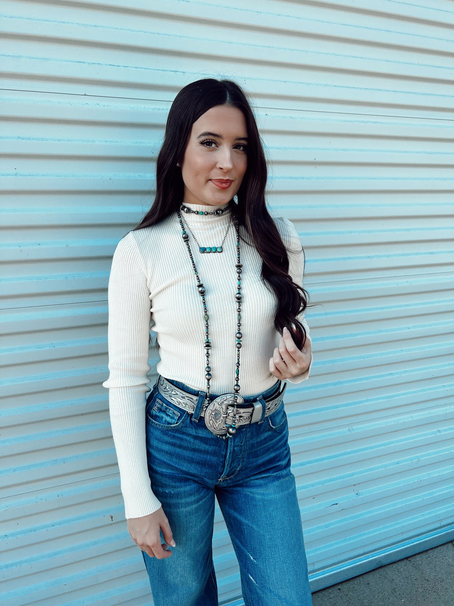 The Roby Top in Cream