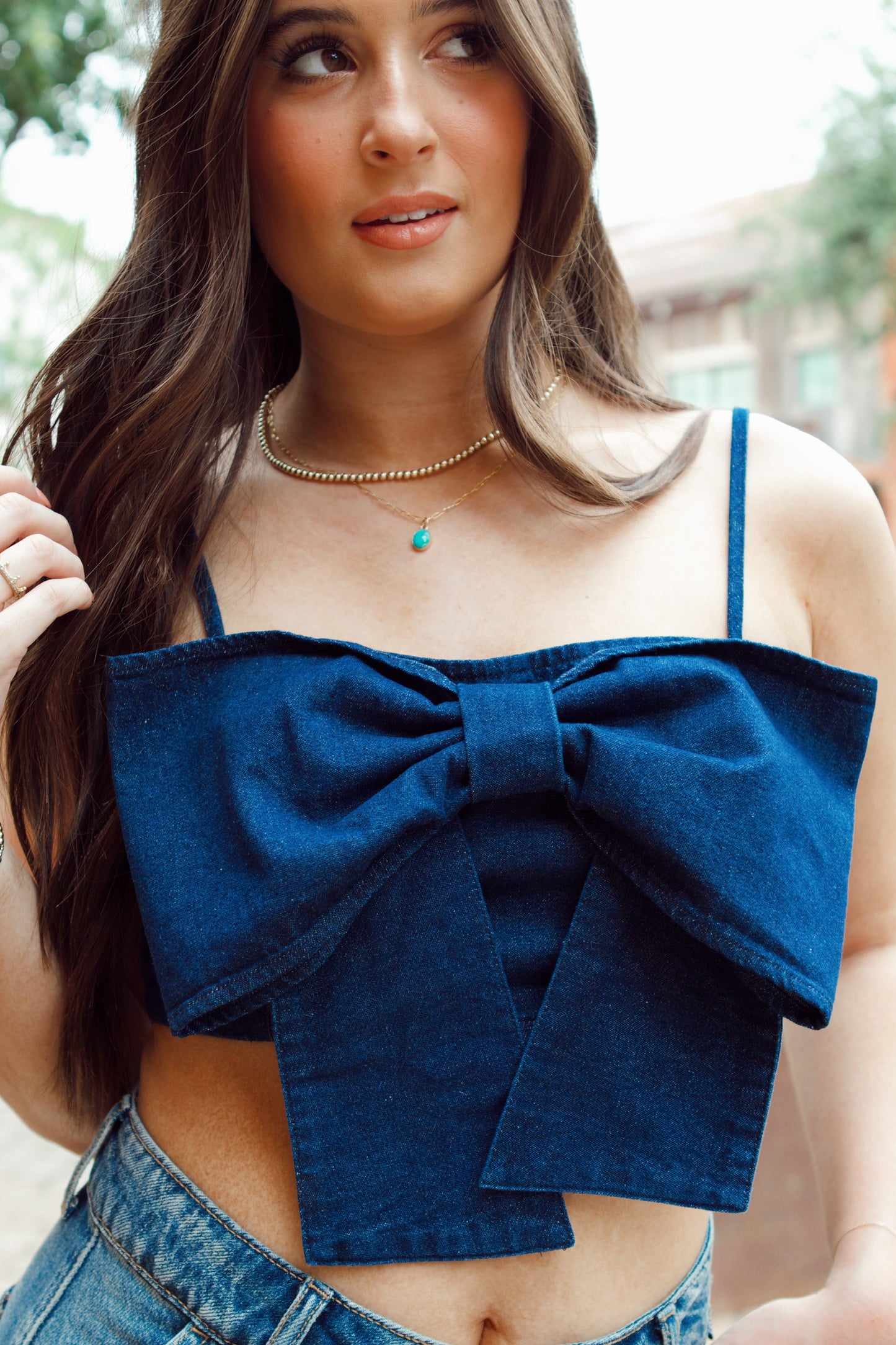 Bowen Denim Top