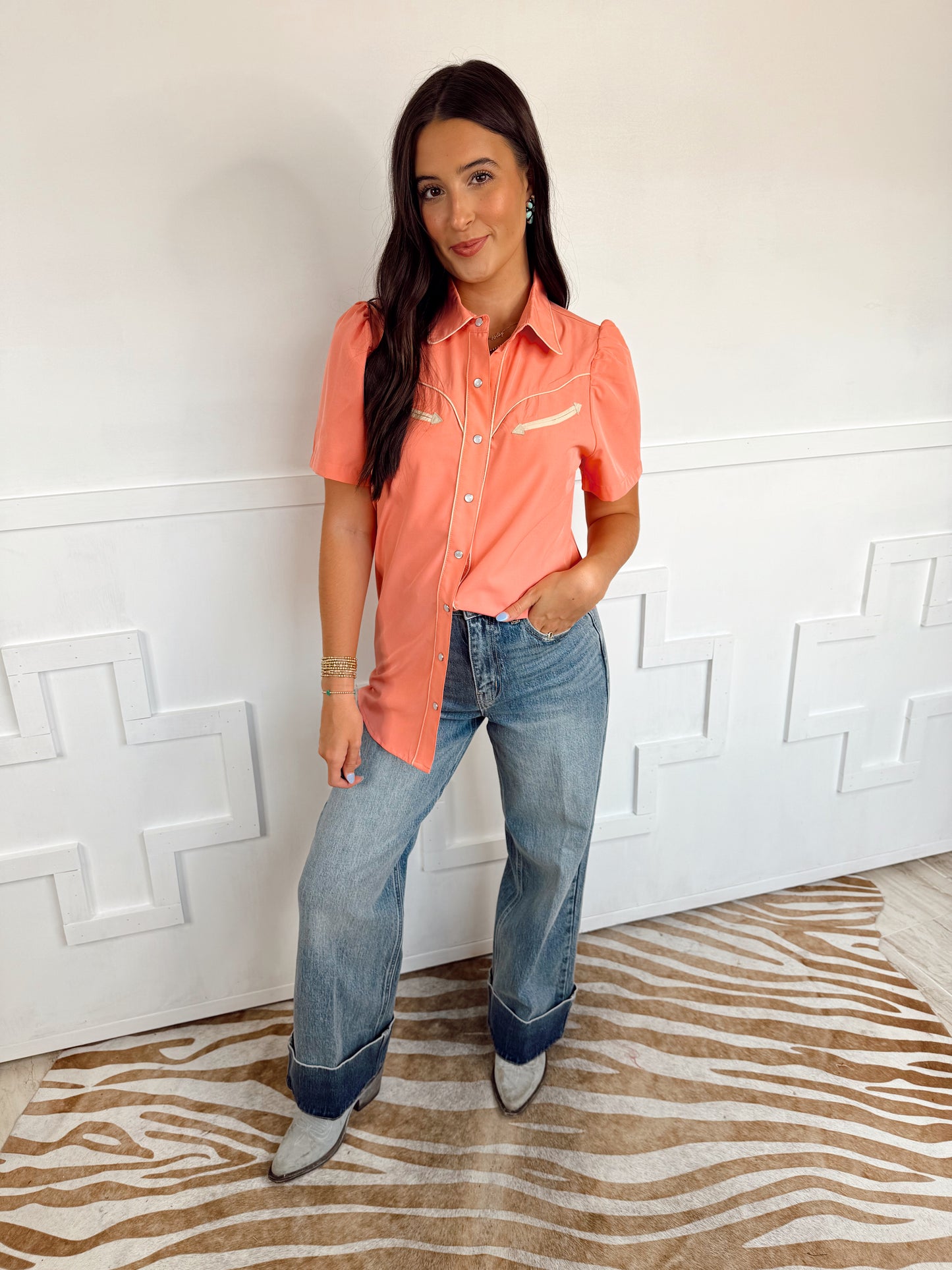 The Peach Arrow Top