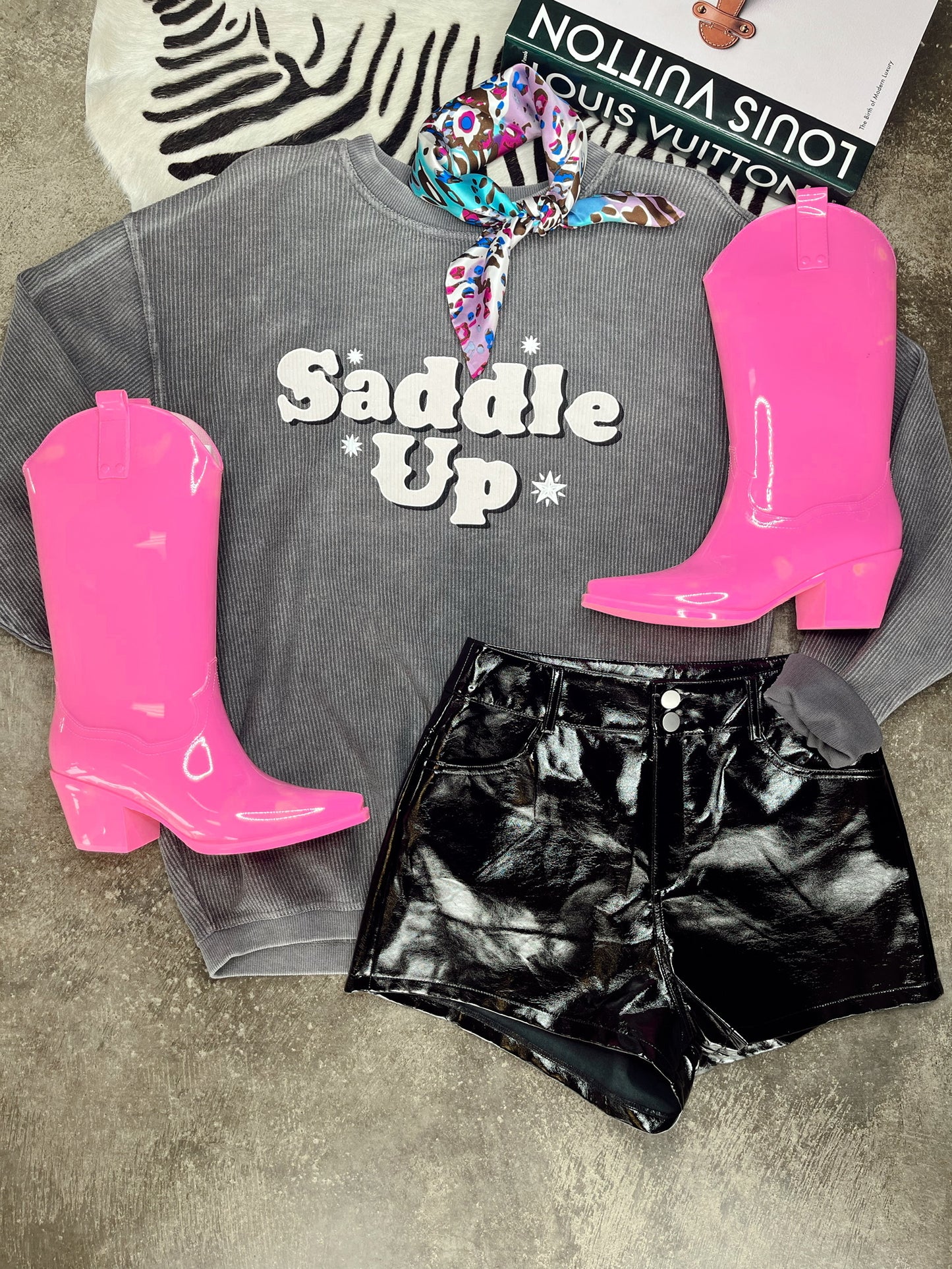 The Saddle Up Corded Sweatshirt