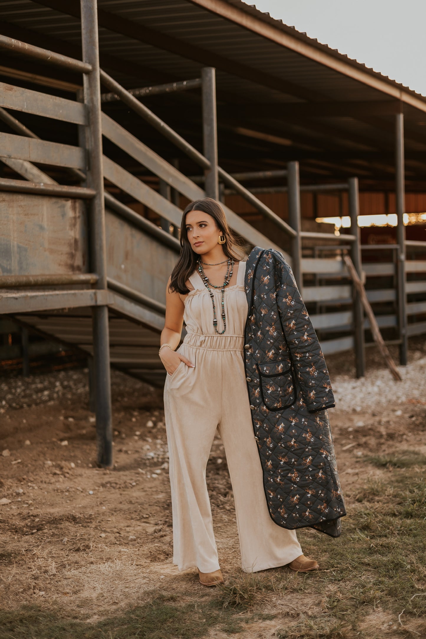 The Sierra Suede Jumpsuit