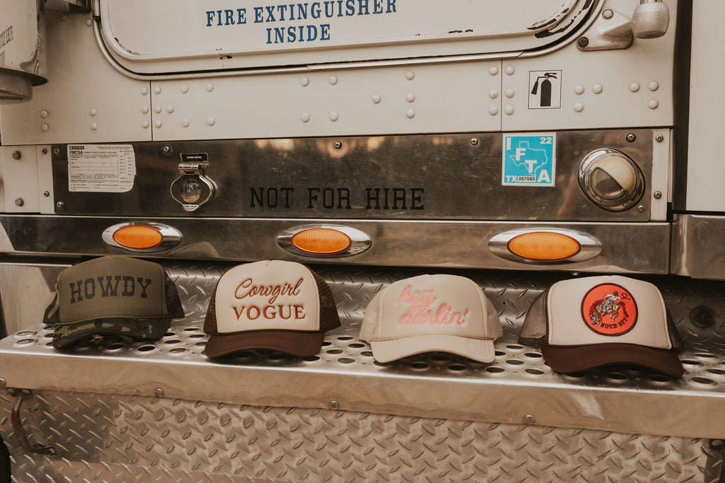 The Hey Darlin Trucker Hat loop