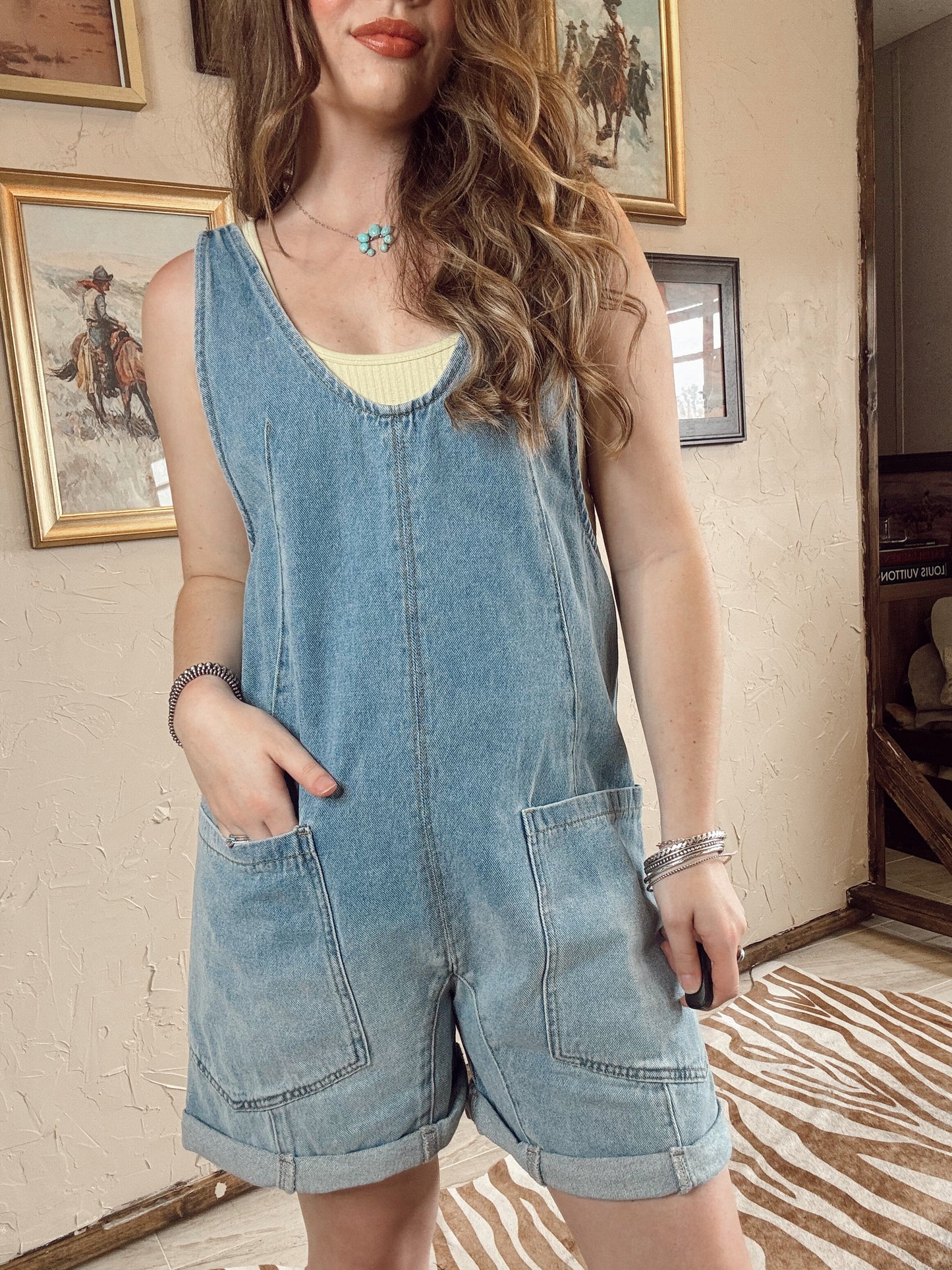 The Danvers Denim Romper