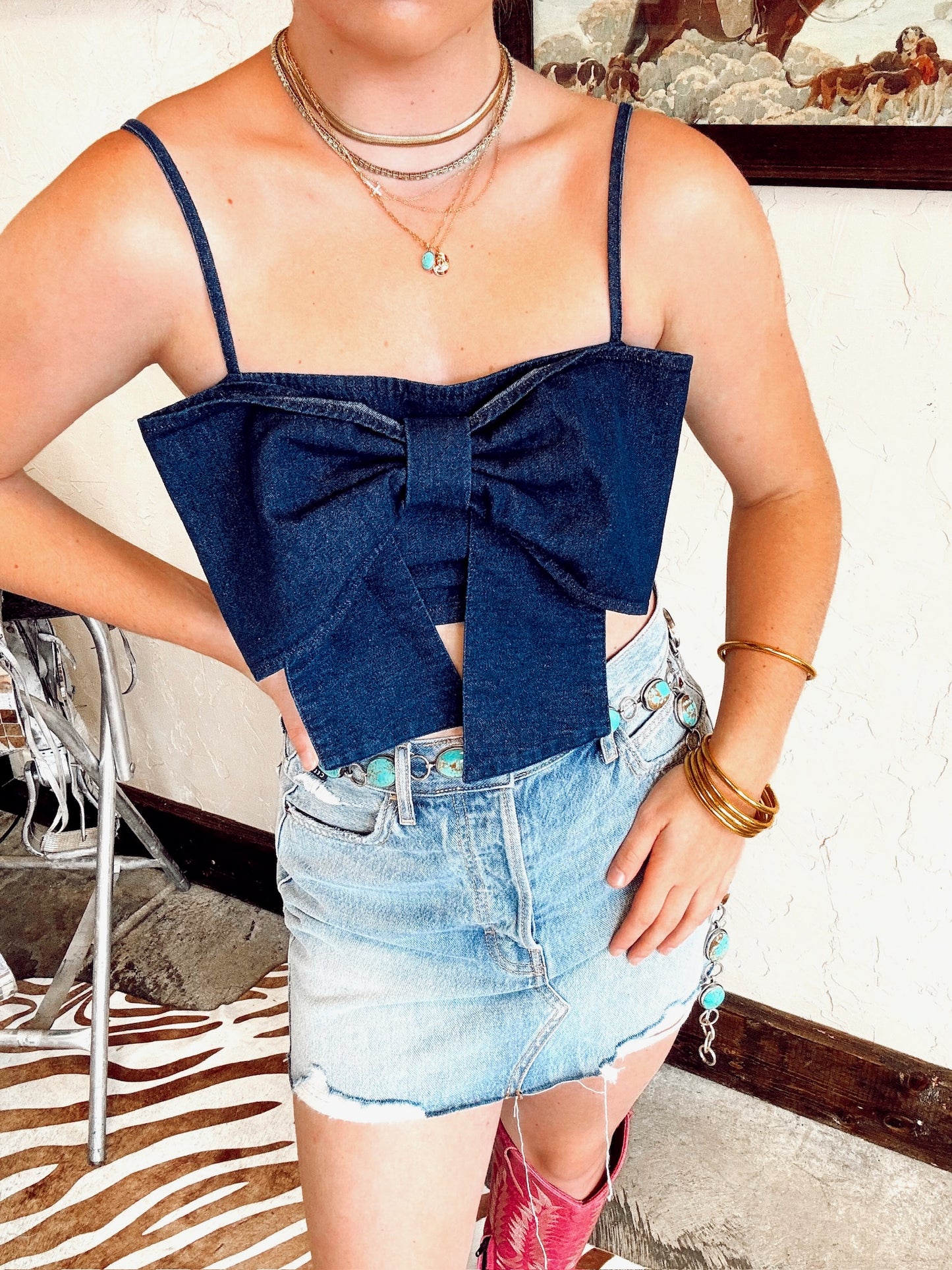 Bowen Denim Top