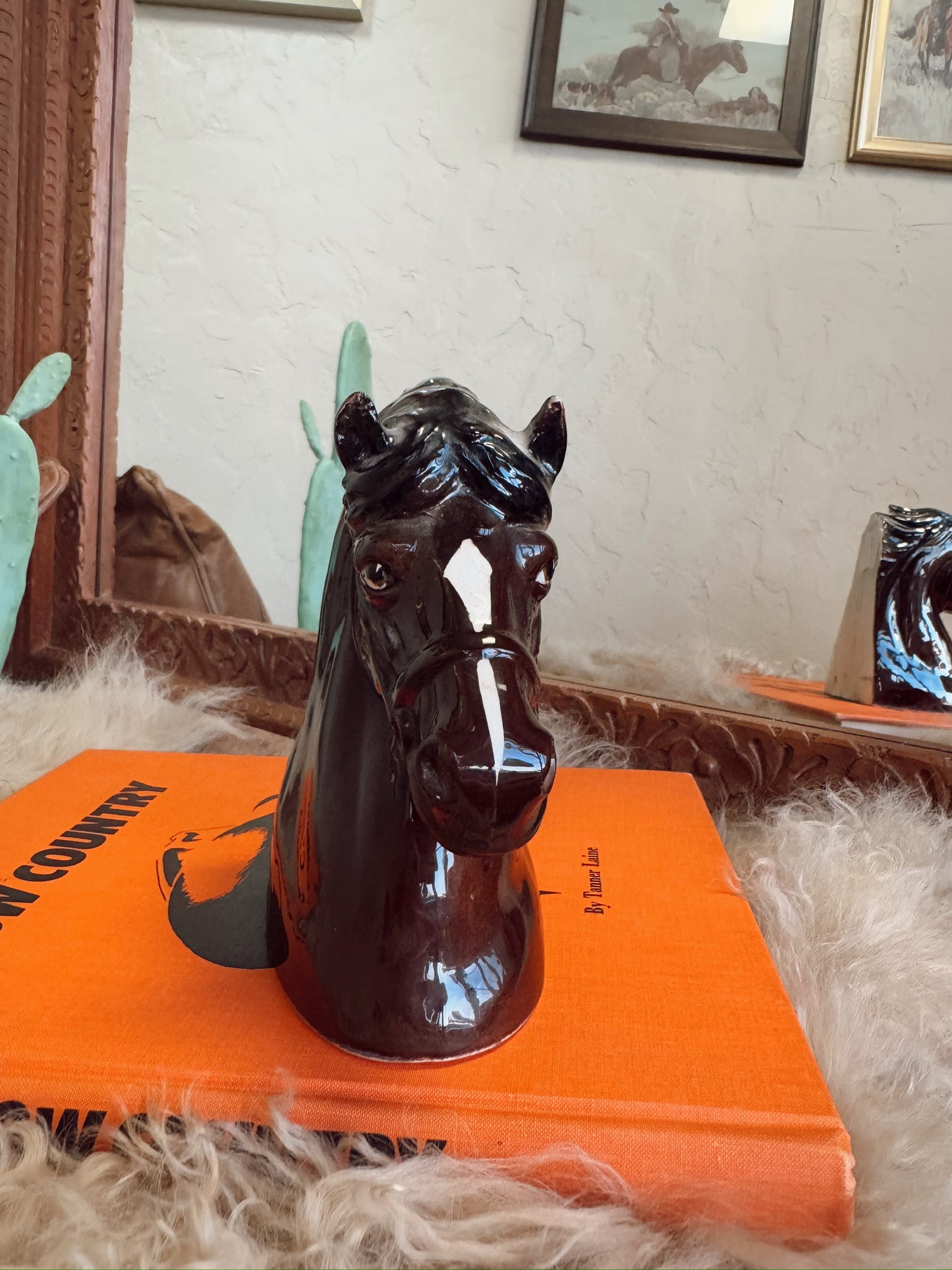 Bay Horse Statue