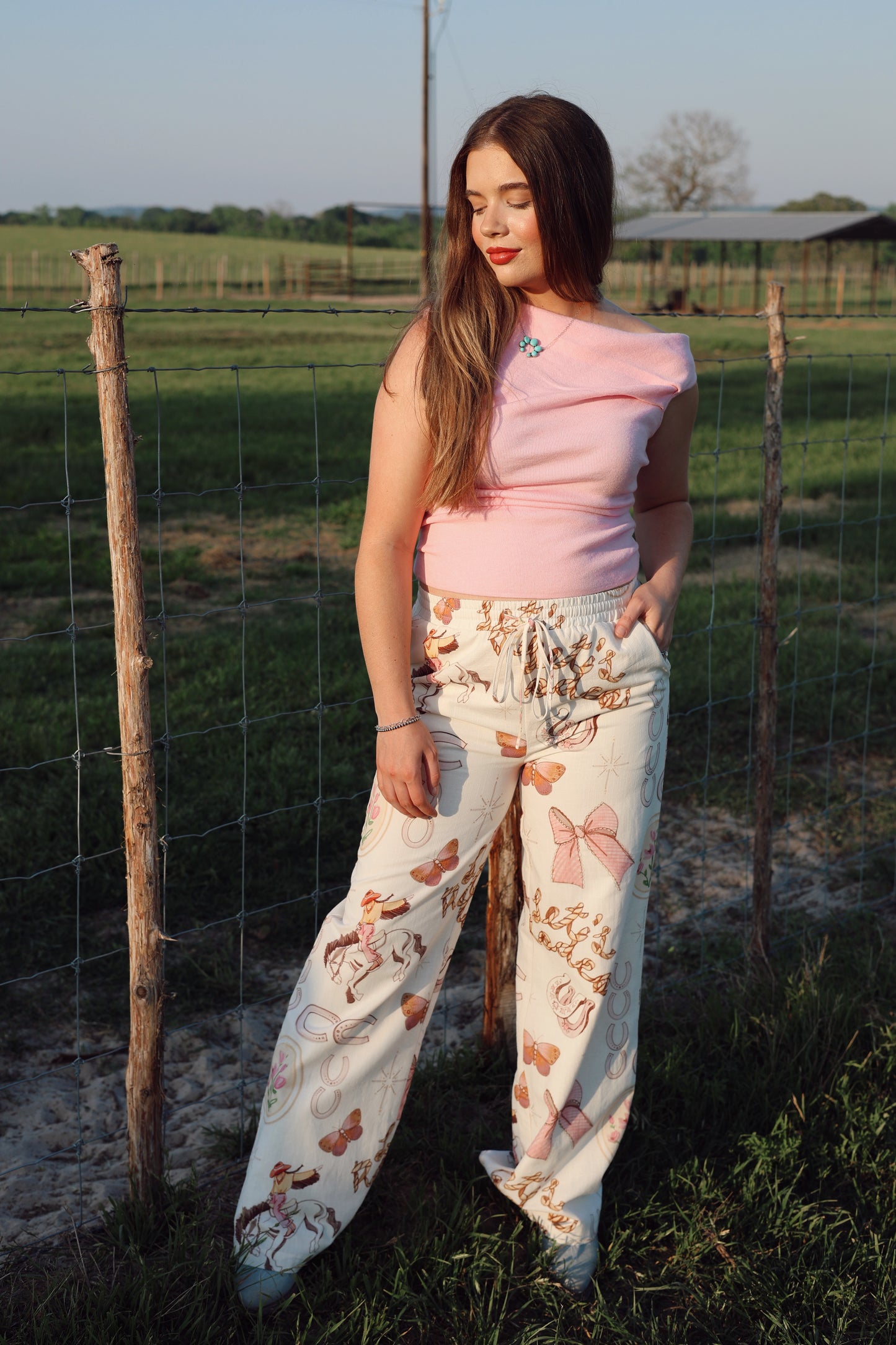 The Athens Top in Pink