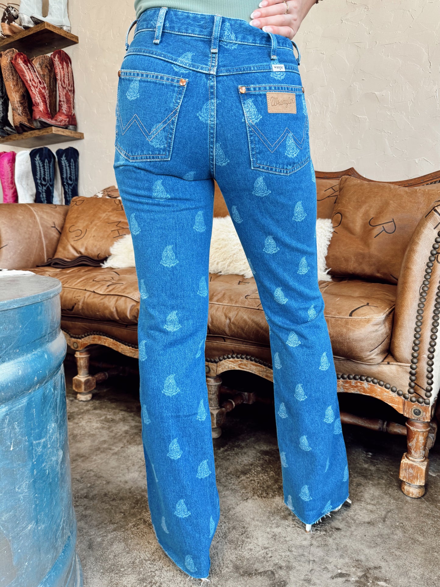 Wrangler Westward Paisley Bootcut Jeans