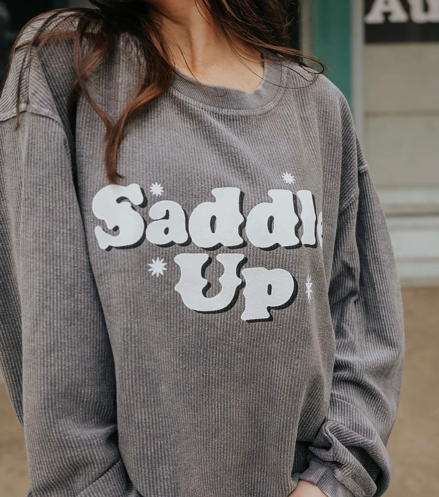 The Saddle Up Corded Sweatshirt